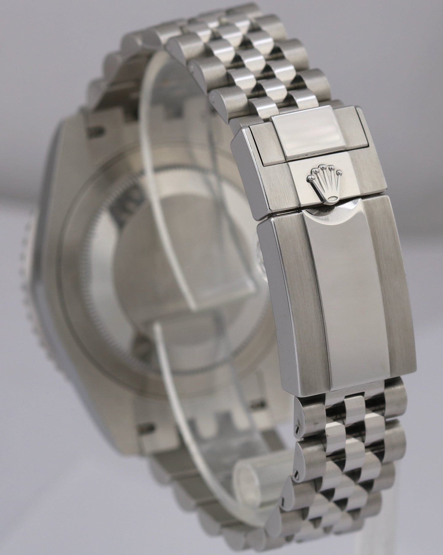 MINT Rolex GMT-Master II BATGIRL Blue Black JUBILEE Stainless 40mm 126710 BLNR