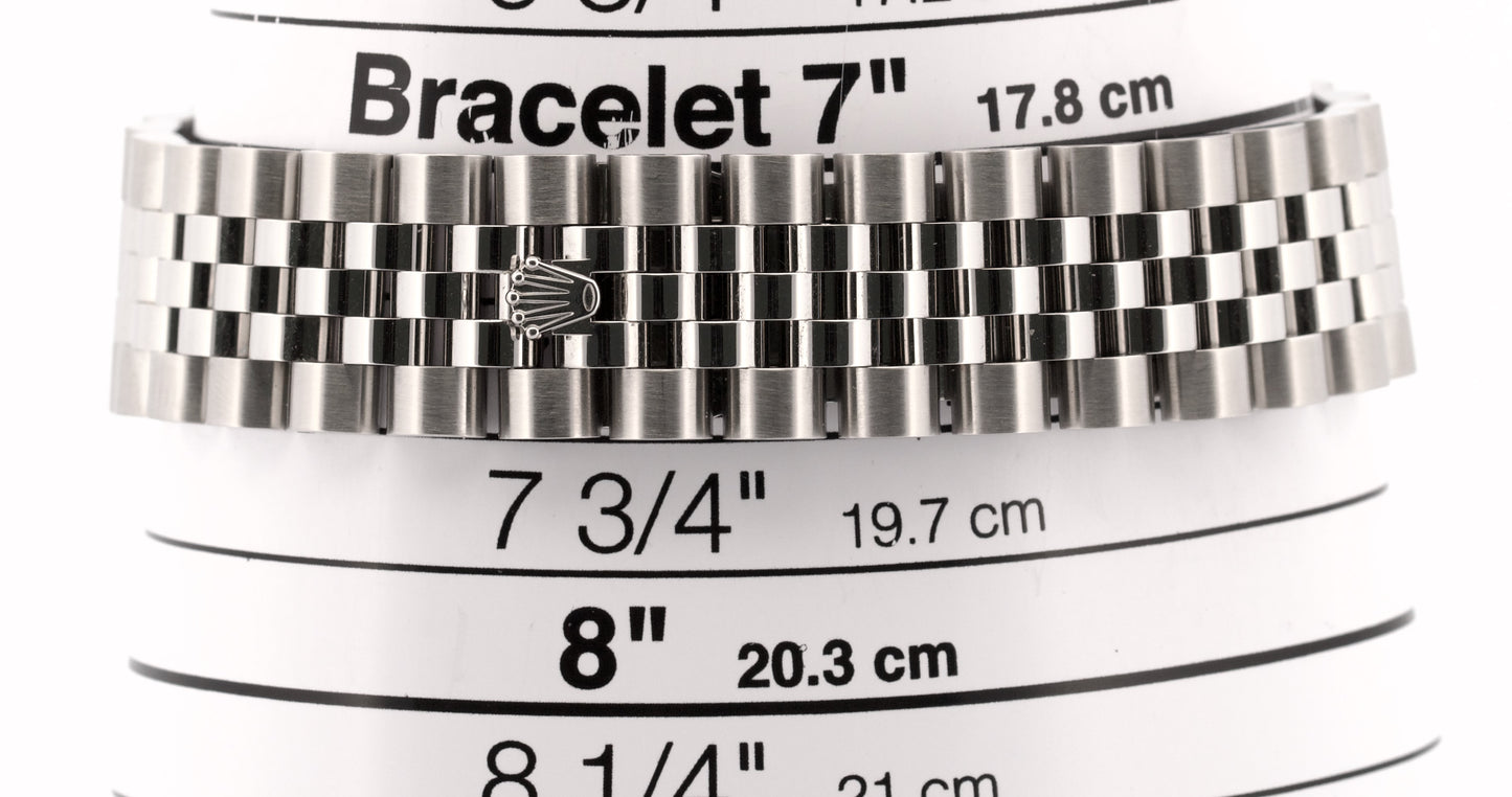 2019 PAPERS Rolex DateJust 36mm BLACK ROMAN 18K Gold Steel JUBILEE 116234 BOX