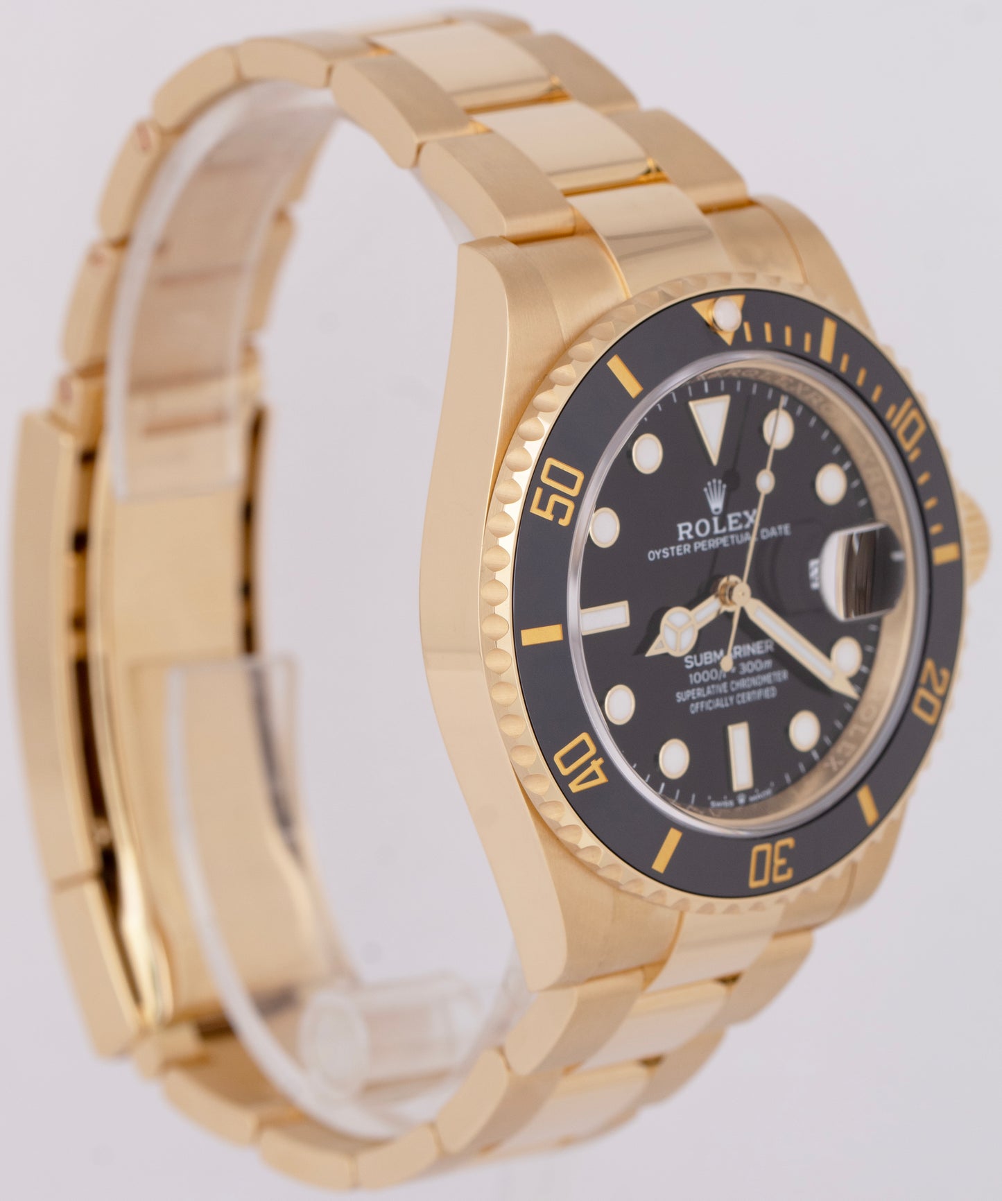 MINT 2021 PAPERS Rolex Submariner Date 41 18K Yellow Gold Watch 126618 LN BOX