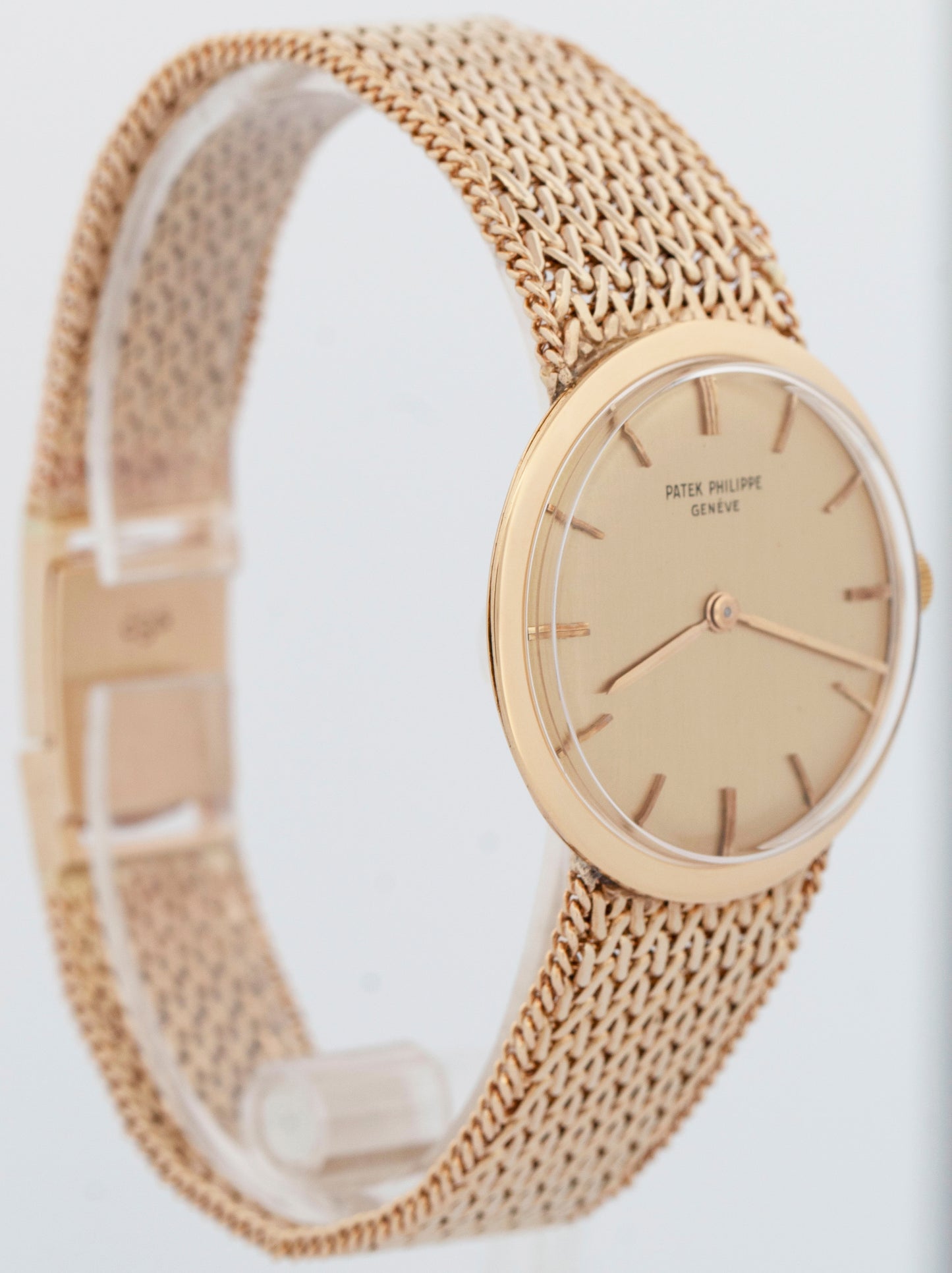 Vintage Patek Philippe Calatrava 2589 Silver Yellow Gold Manual 33mm Watch
