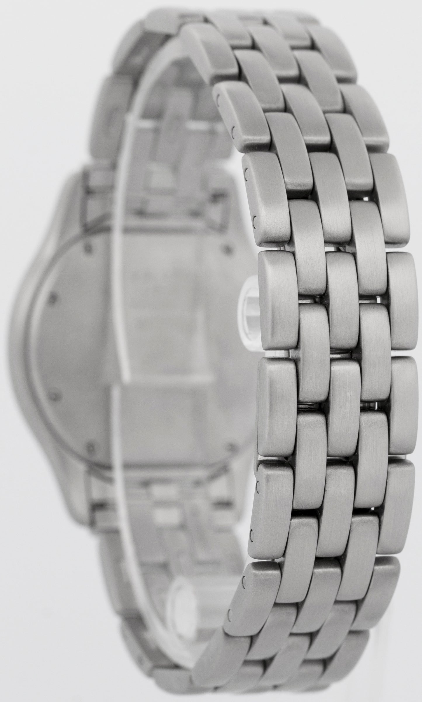 Ladies Cartier Panthere Cougar 33mm Ivory Stainless Steel Quartz Watch 987904