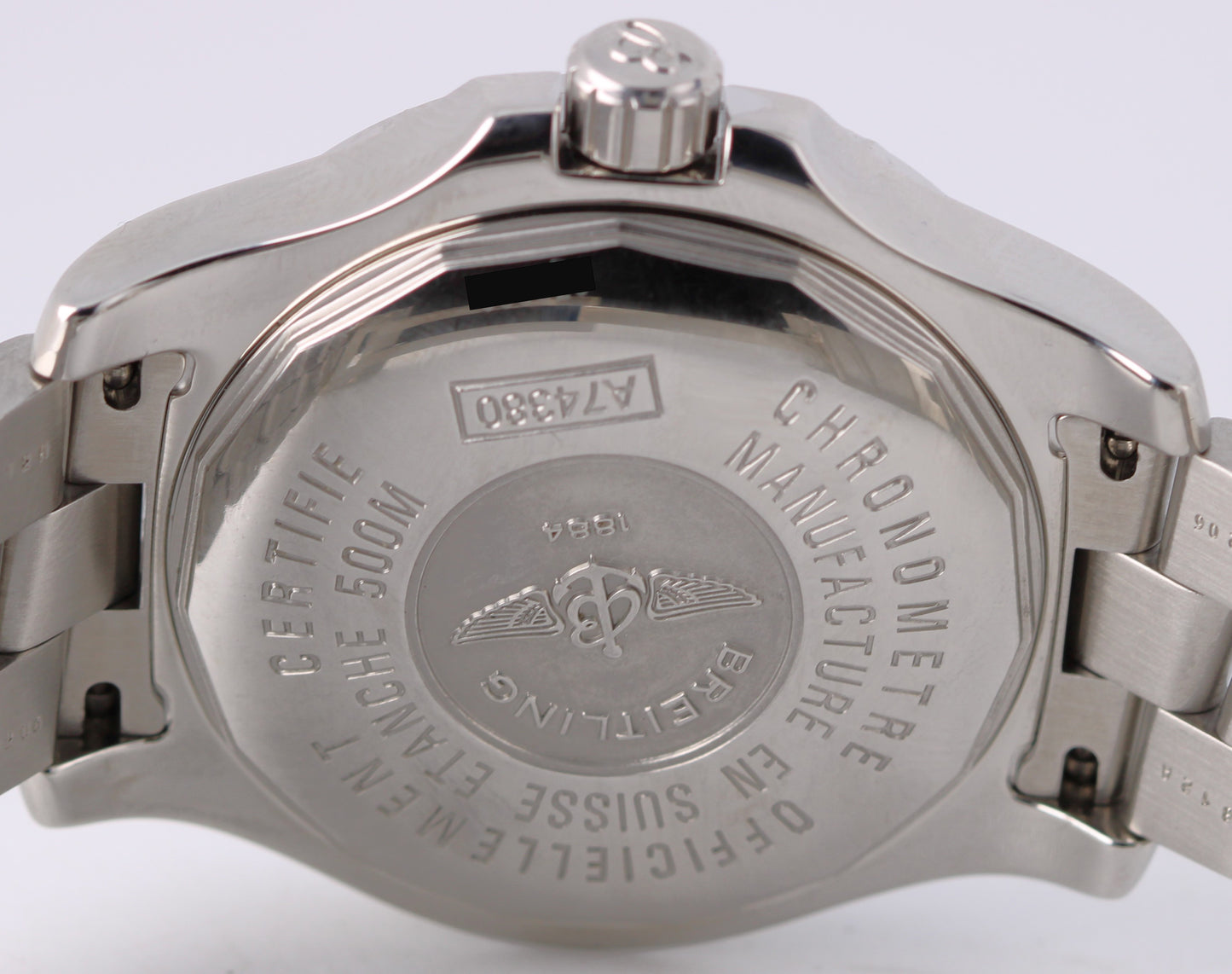 Breitling COLT Chronometer Stainless Steel Quartz Black 41mm A74380 Watch