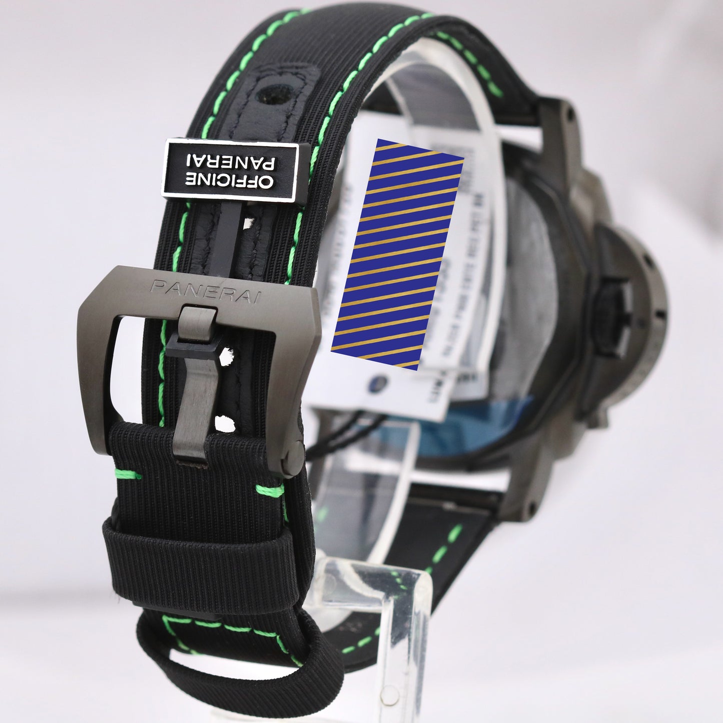 NEW PAPERS Panerai Luminor Quaranta Razer 40mm Black Green eSteel PAM01353 B+P