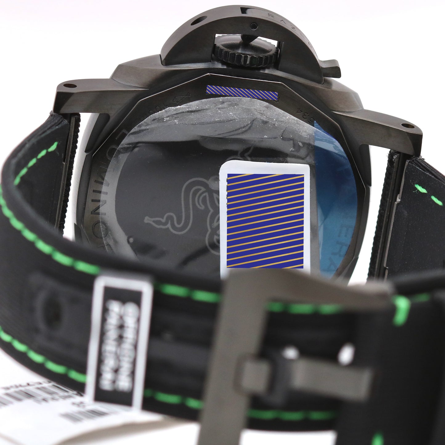 NEW PAPERS Panerai Luminor Quaranta Razer 40mm Black Green eSteel PAM01353 B+P
