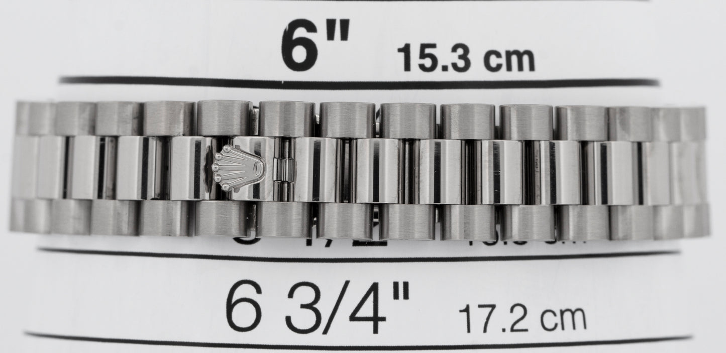 MINT 2014 PAPERS Rolex DateJust 26 Presidential Glacier Blue Platinum 176166 BOX