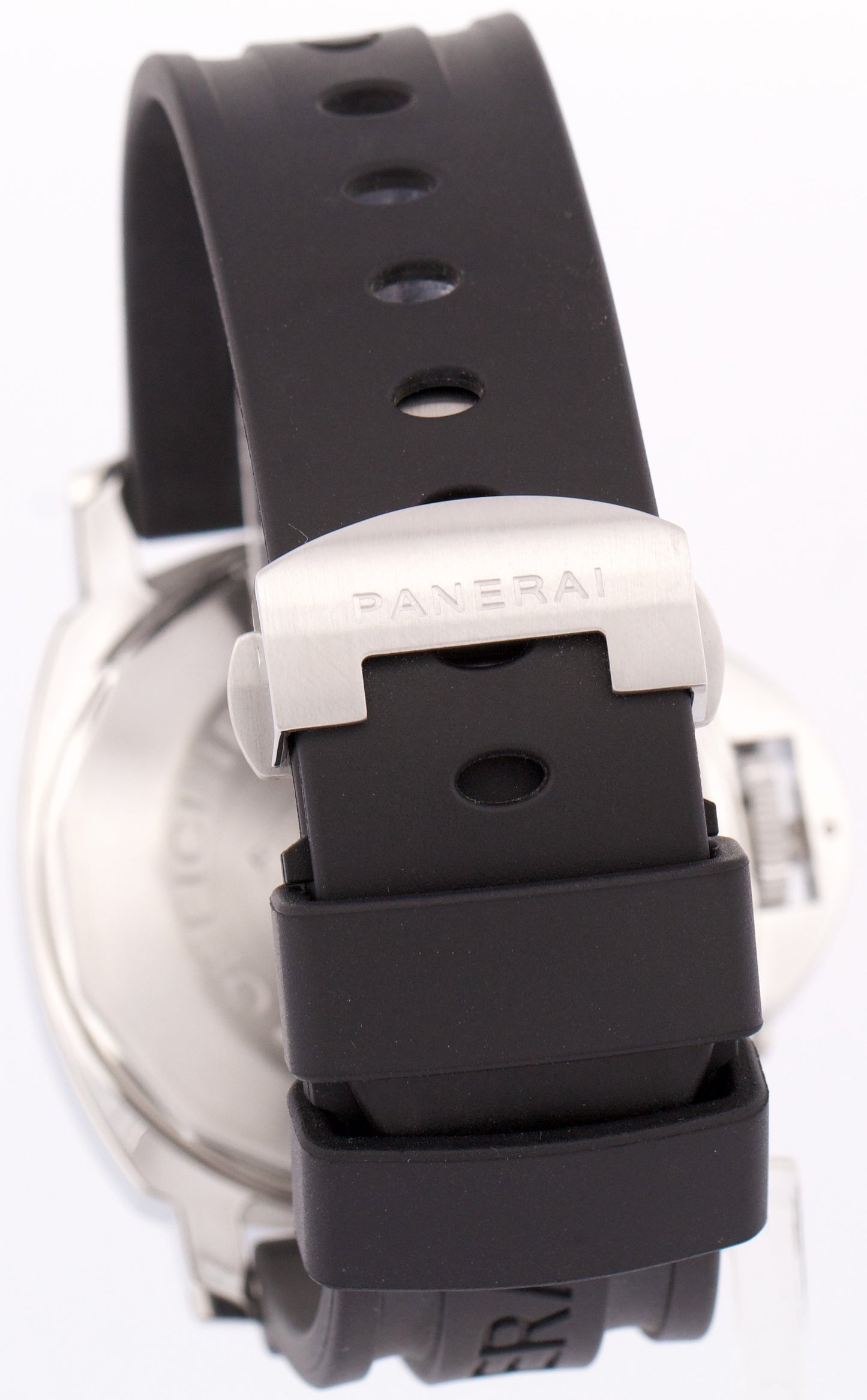 MINT Panerai Luminor GMT PAM88 Automatic Black Rubber Steel 44mm Watch PAM00088