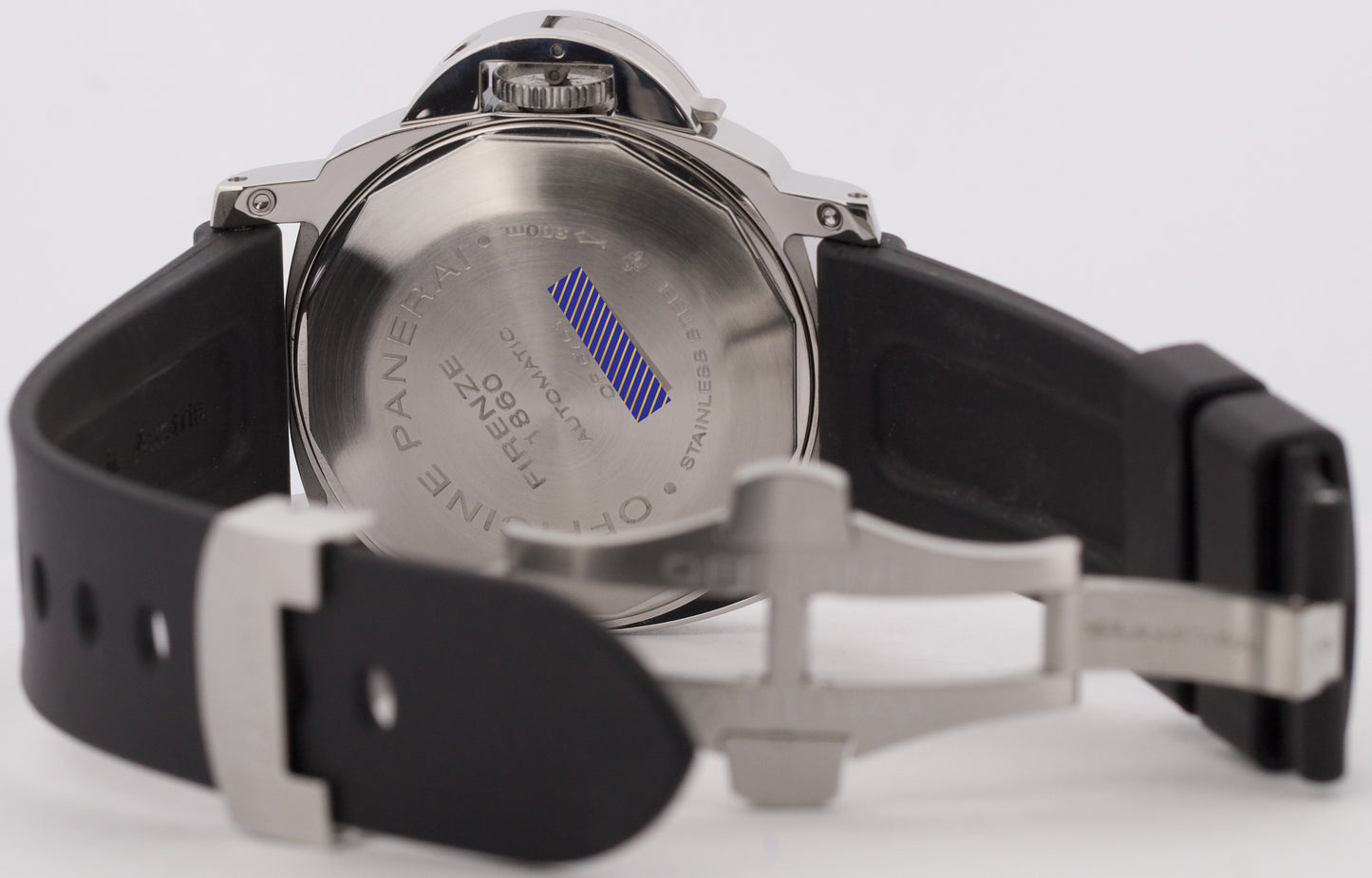 MINT Panerai Luminor GMT PAM88 Automatic Black Rubber Steel 44mm Watch PAM00088