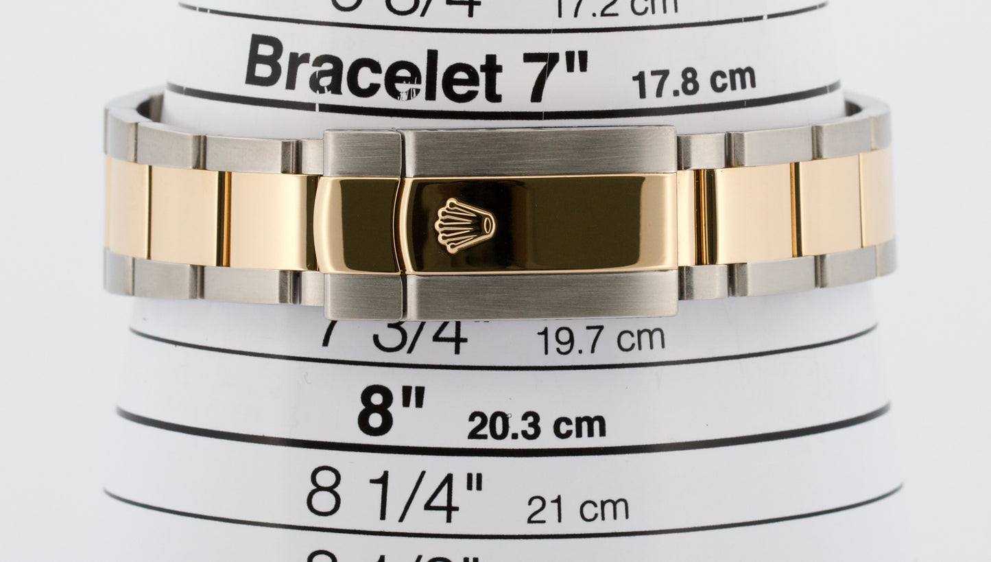 PAPERS Rolex DateJust 36mm Silver Black TUXEDO DIAL 18K Gold OYSTER 116233 BOX