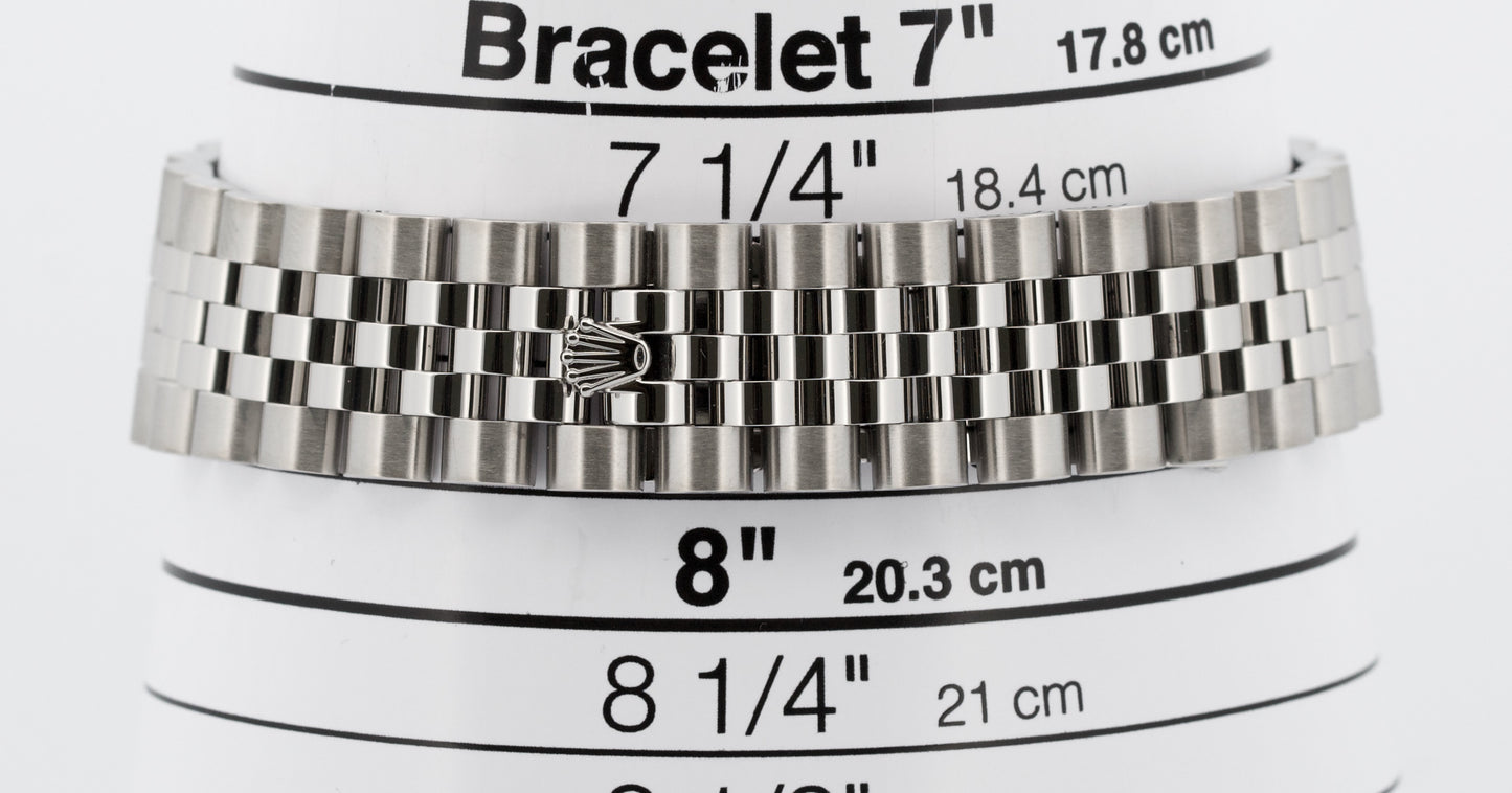 Rolex DateJust 36 TUXEDO Black Silver Steel JUBILEE 36mm RED ROULETTE 116200