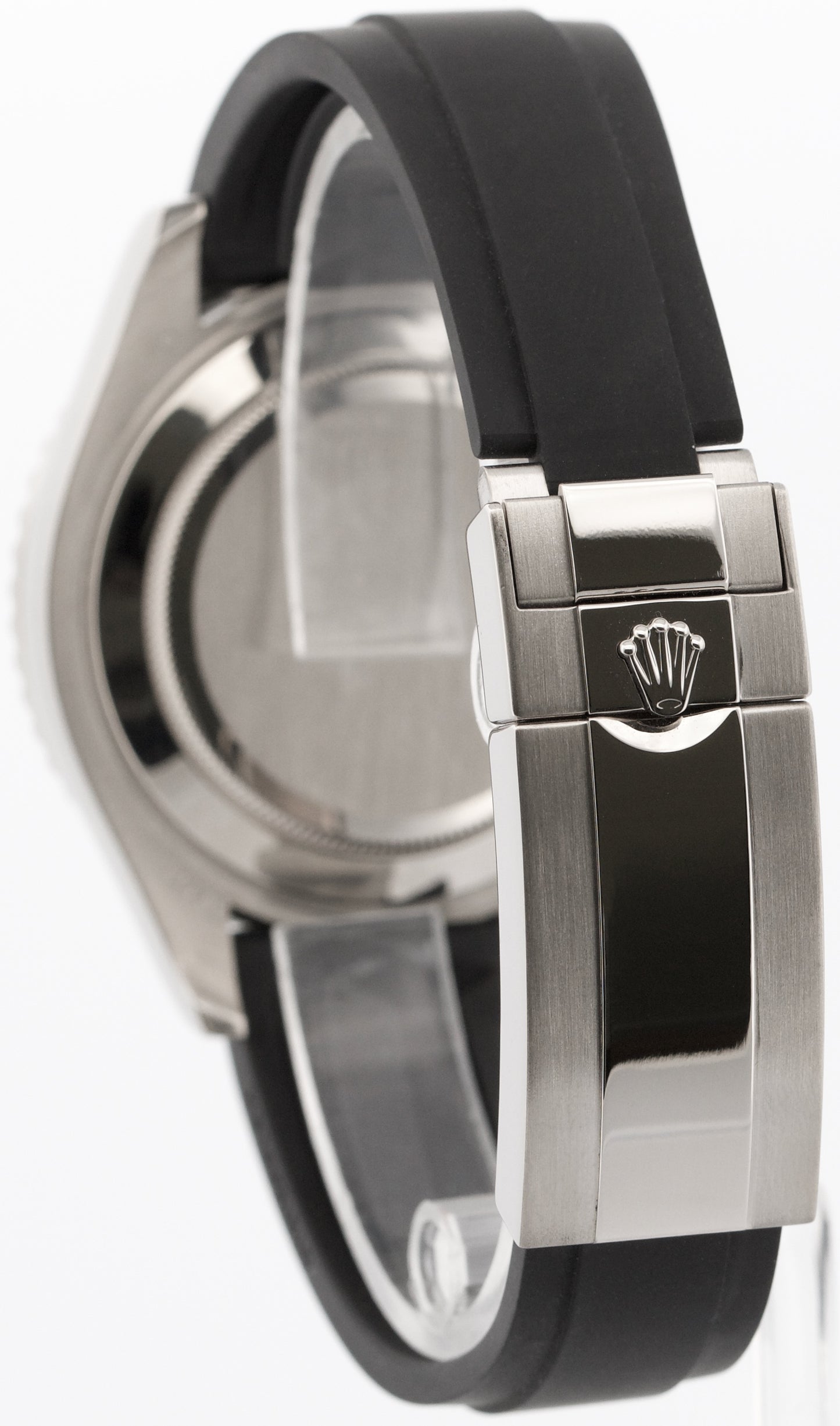 2022 PAPERS Rolex Yacht-Master BLACK 18K White Gold Oysterflex 42mm 226659 BOX