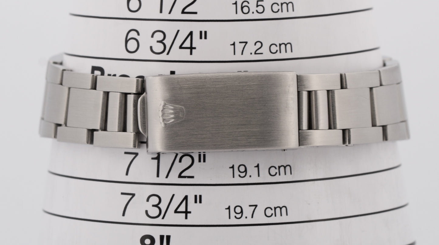 VINTAGE Rolex Oyster Perpetual Date BLACK Stainless Steel Oyster 34mm Watch 1500