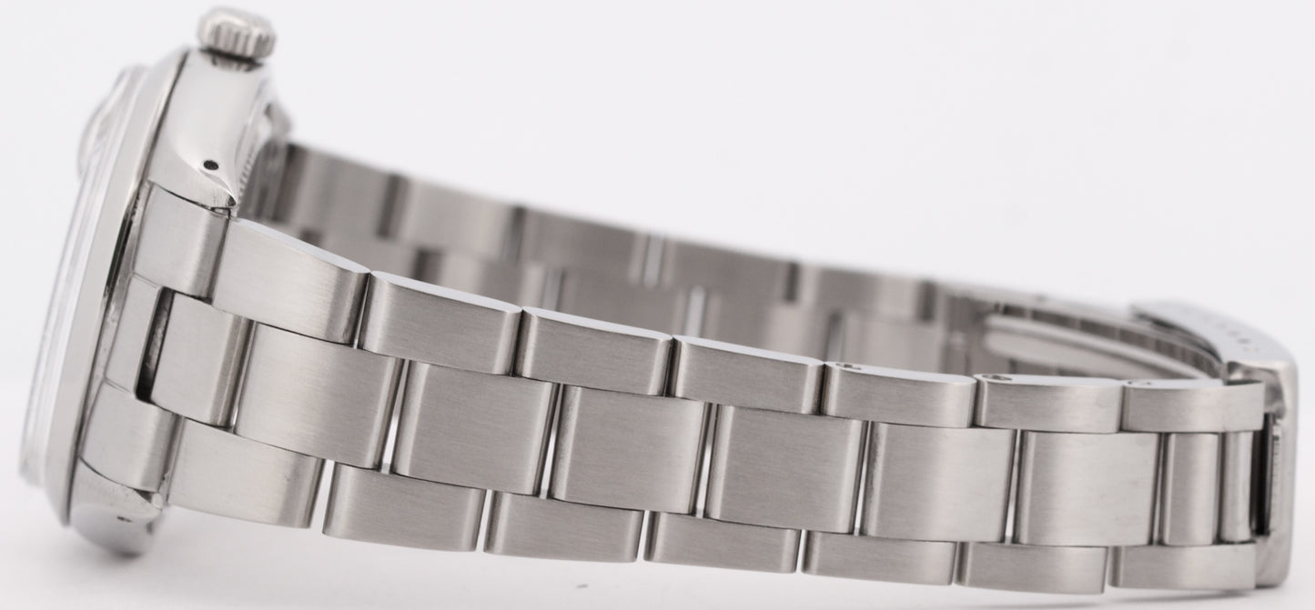VINTAGE 1966 Rolex Oysterdate Precision SILVER Stainless Steel PATINA 34mm 6694