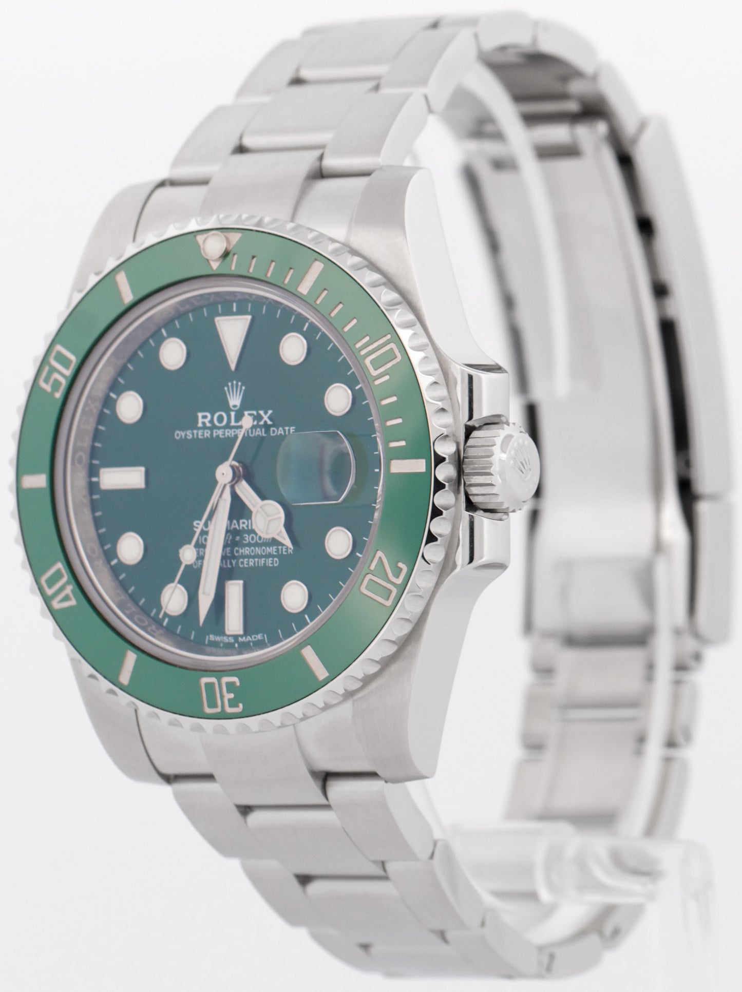 MINT PAPERS Rolex Submariner Date HULK Green Stainless Steel 40mm 116610 LV BOX