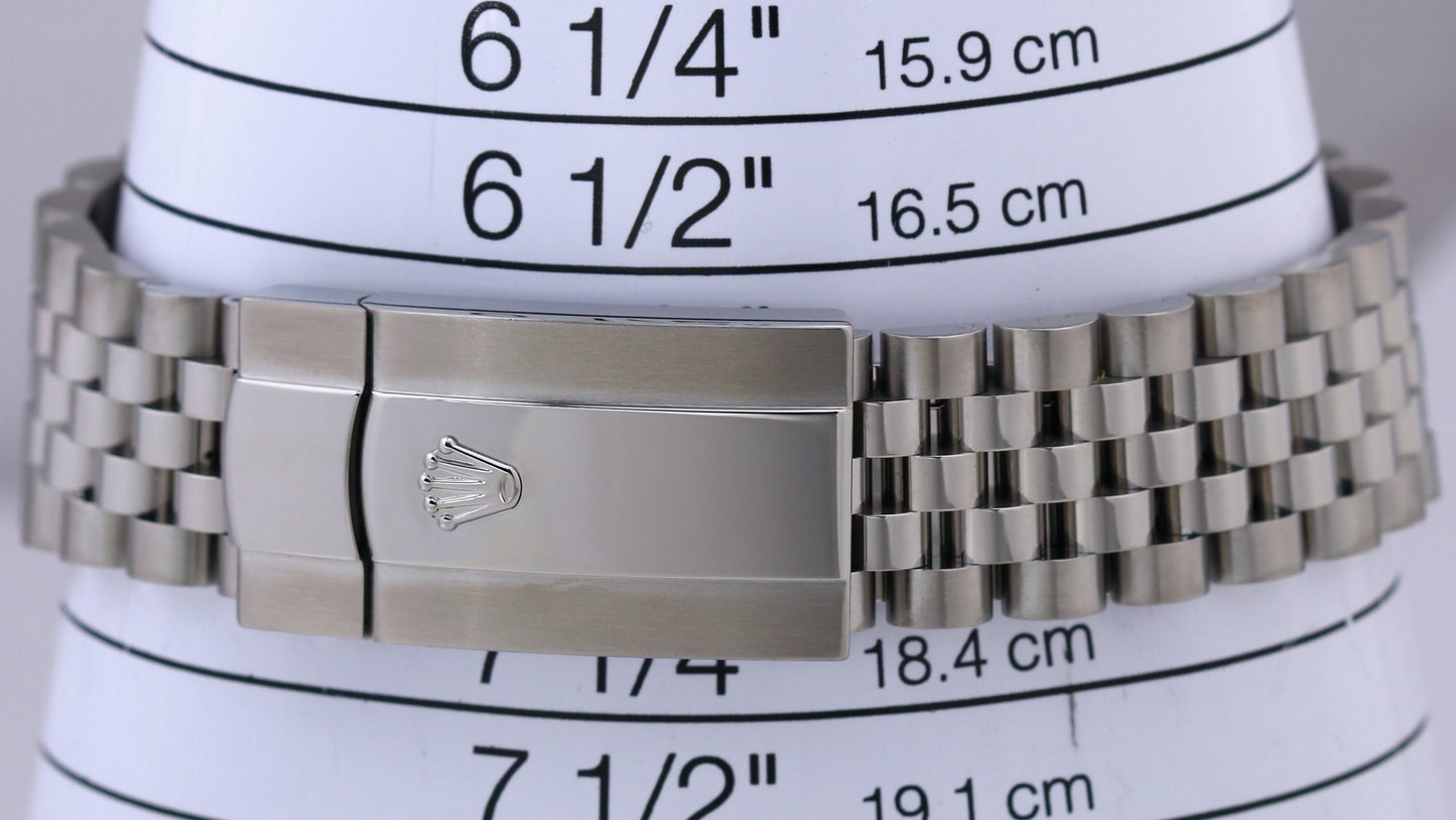 MINT 2023 Rolex DateJust 41 WIMBLEDON Rhodium 18K Steel Fluted JUBILEE 126334