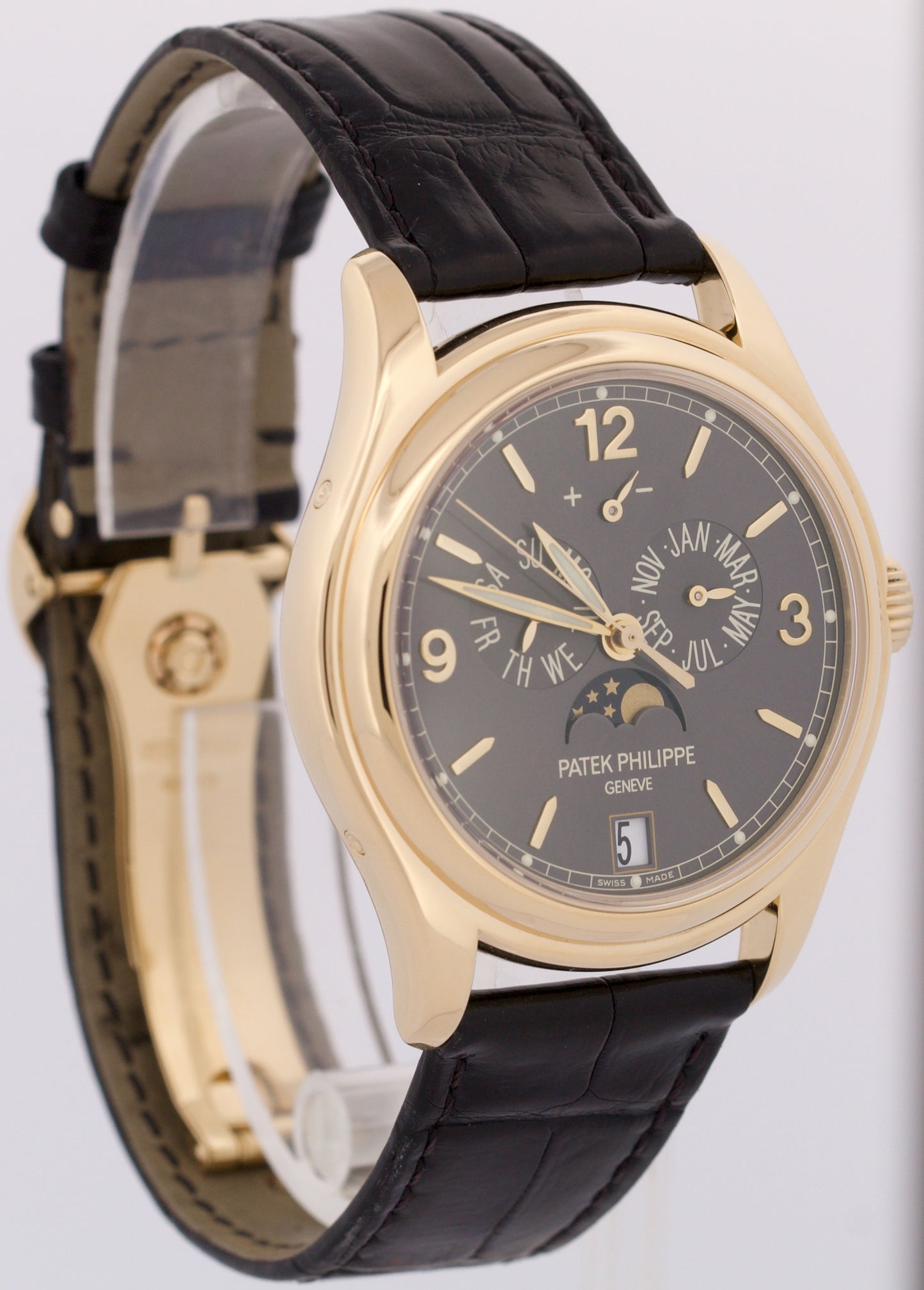 Patek Philippe Annual Calendar 18k Yellow Gold SLATE GRAY 39mm 5146J Watch