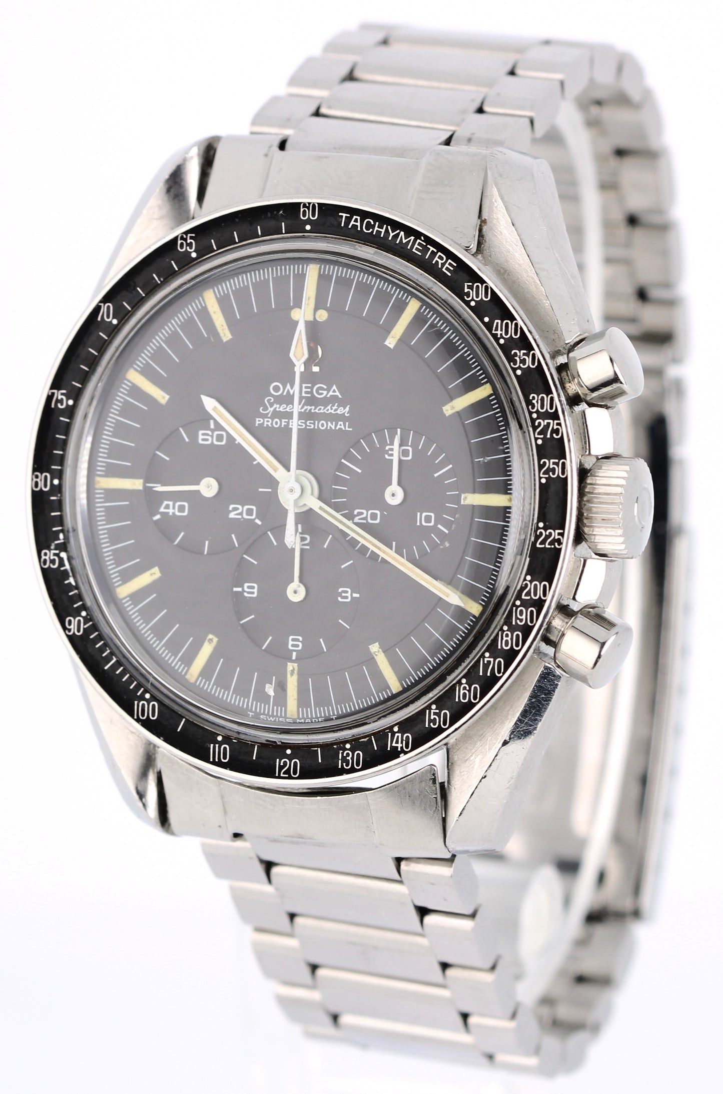 VINTAGE 1968 Omega Speedmaster Moonwatch Steel Black 42mm 145.012-67 Watch