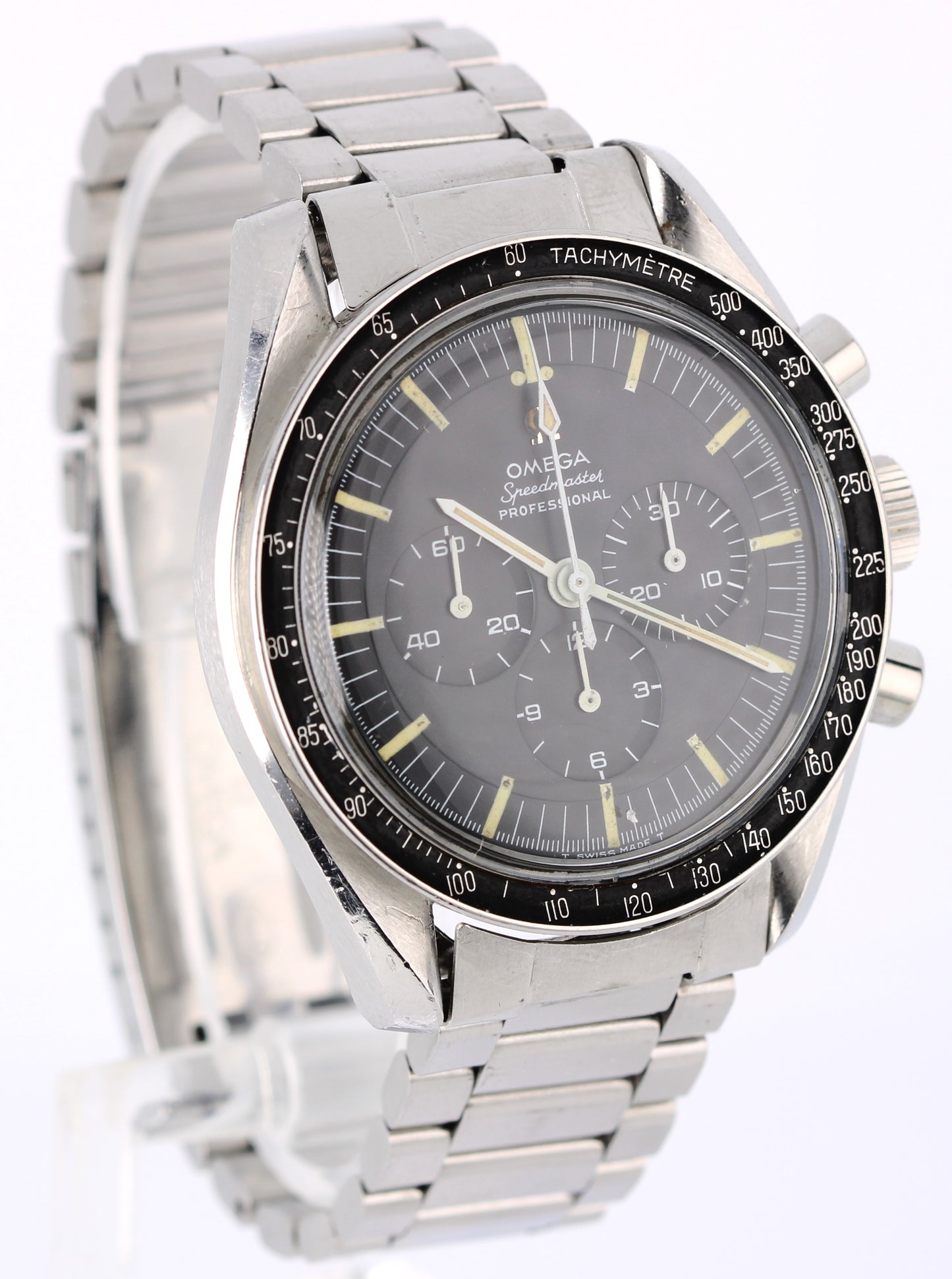 VINTAGE 1968 Omega Speedmaster Moonwatch Steel Black 42mm 145.012-67 Watch