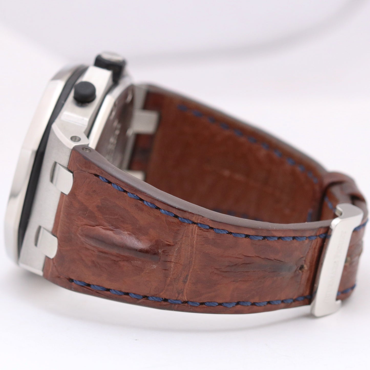 Audemars Piguet Royal Oak Offshore Ivory SAFARI Steel Brown Leather 42mm 26170ST