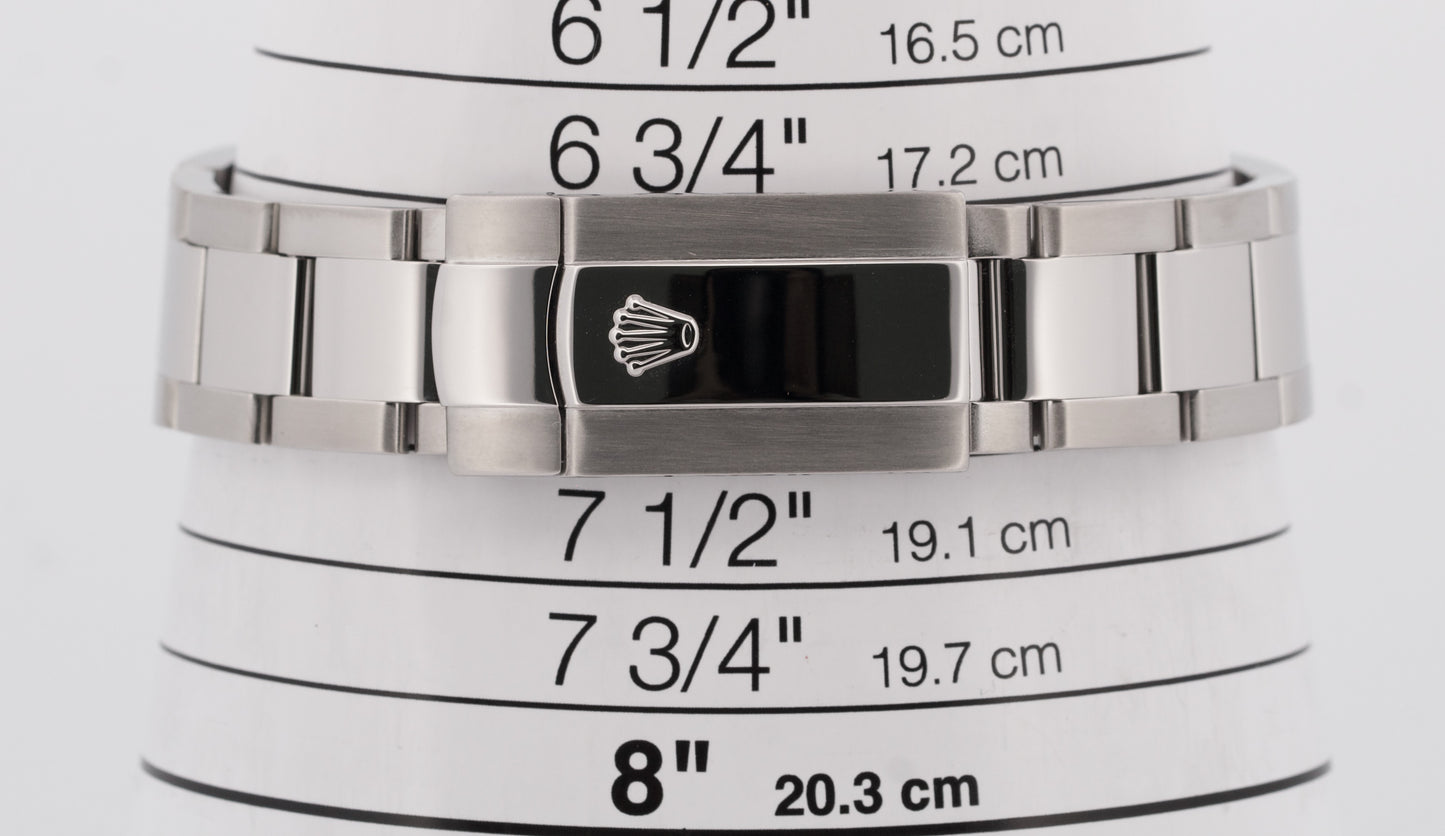 Rolex DateJust 36 BLACK ROMAN Stainless Steel Oyster 36mm Watch 116200
