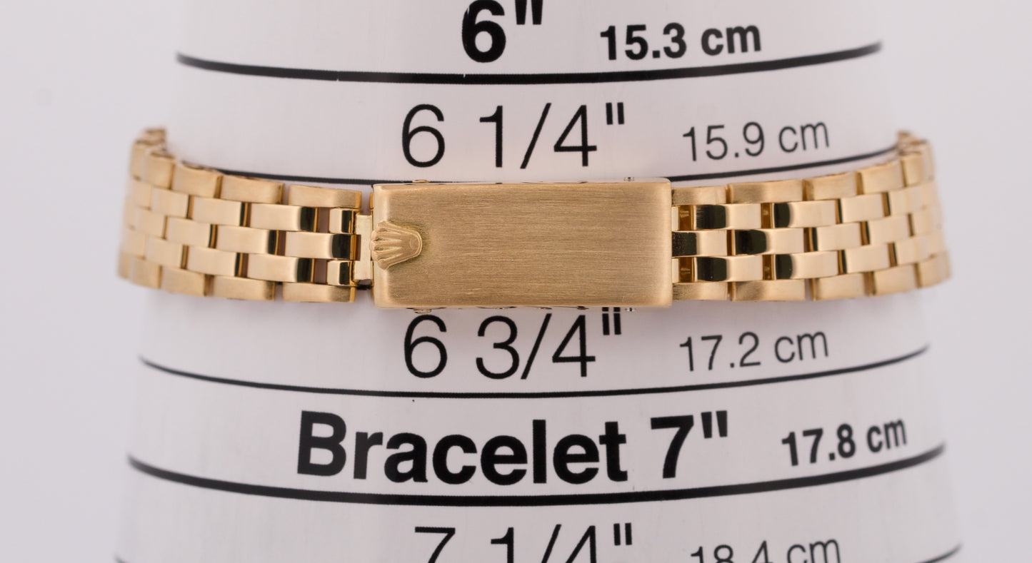 RSC Ladies Rolex Oyster Perpetual 26mm CHAMPAGNE 18K Yellow Gold JUBILEE 67198