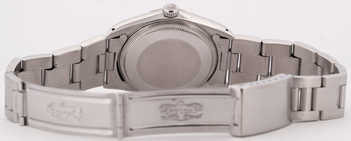 1990 Rolex Oyster Perpetual Air-King SILVER 34mm Stainless Stainless Watch 14000