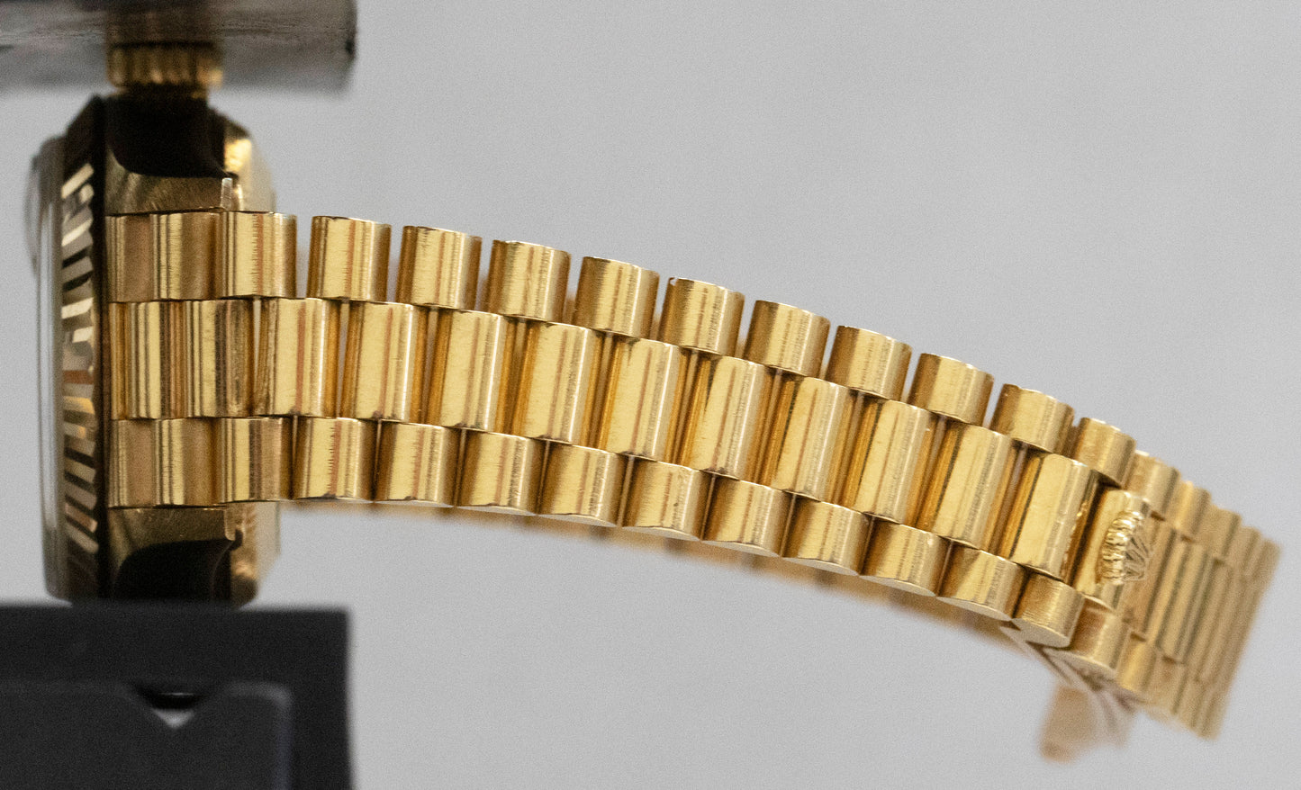 UNPOLISHED Rolex DateJust FACTORY ONYX President 26mm 18K Gold 69178 Watch