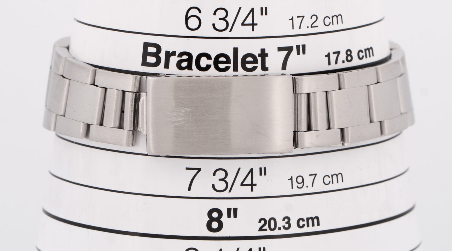 1990 Rolex Oyster Perpetual Air-King SILVER 34mm Stainless Stainless Watch 14000