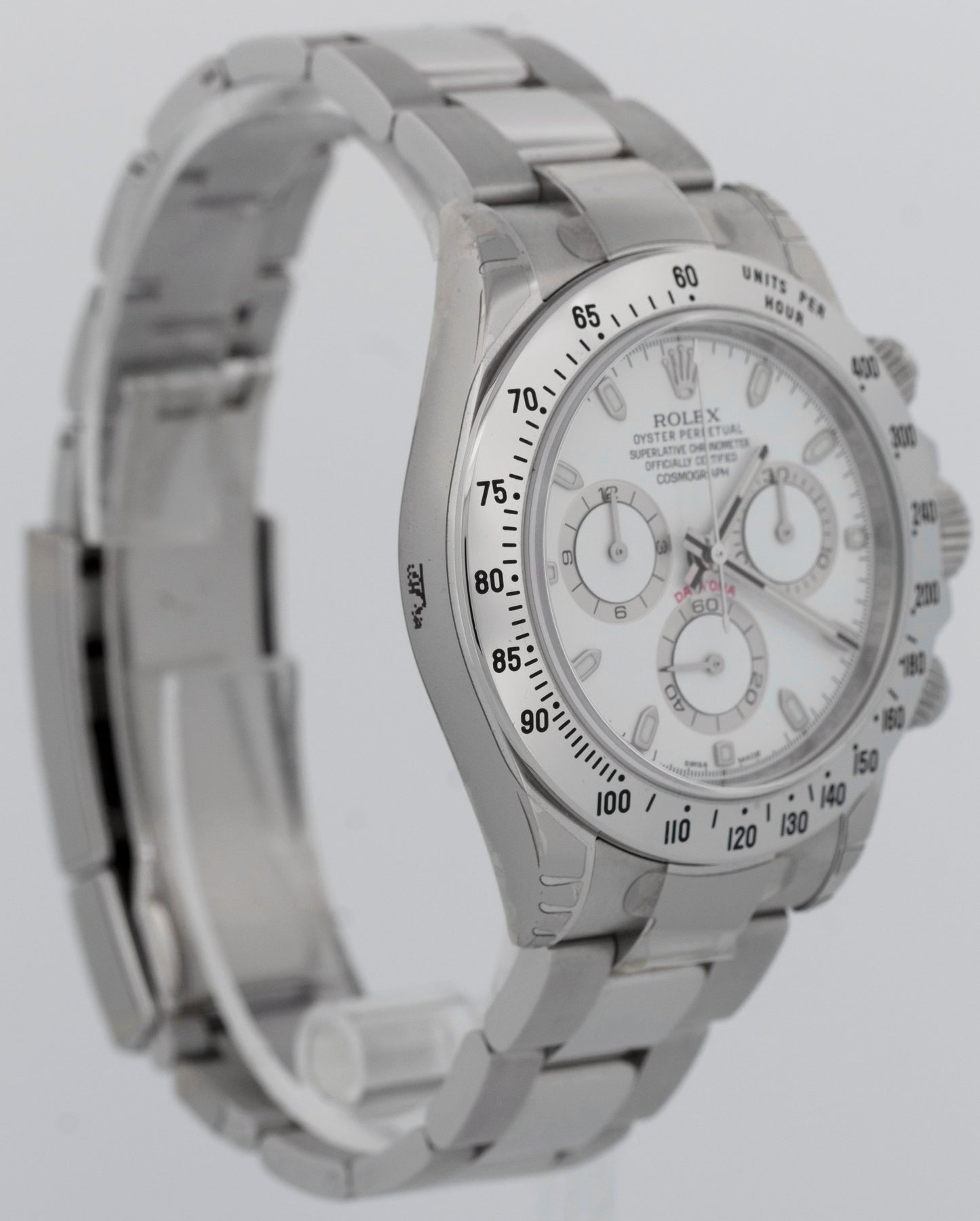 2016 NOS FULLY STICKERED Rolex Daytona Cosmograph Steel White 40mm 116520