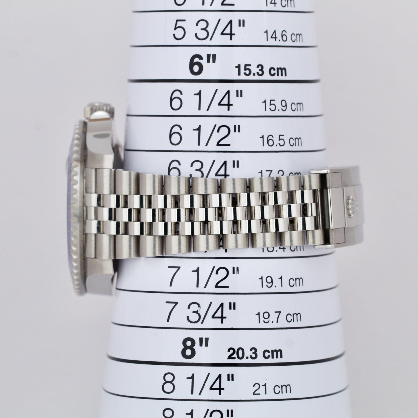 PAPERS Rolex GMT-Master II BATGIRL Blue Steel 40mm JUBILEE 126710 BLNR B+P