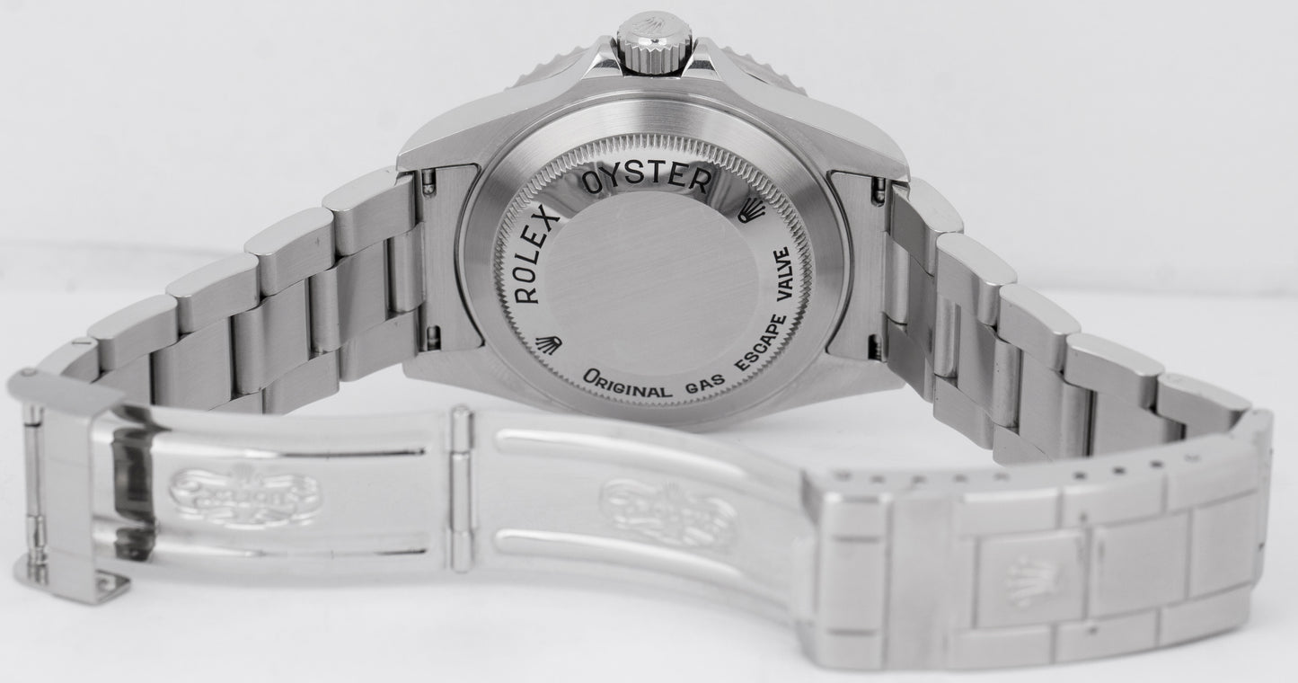 UNPOLISHED Rolex Sea-Dweller NO-HOLES 40mm Black Stainless Steel Watch 16600