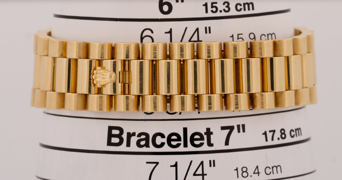 Rolex Day-Date President FACTORY CHAMPAGNE DIAMOND 18K Yellow Gold 36mm 118238