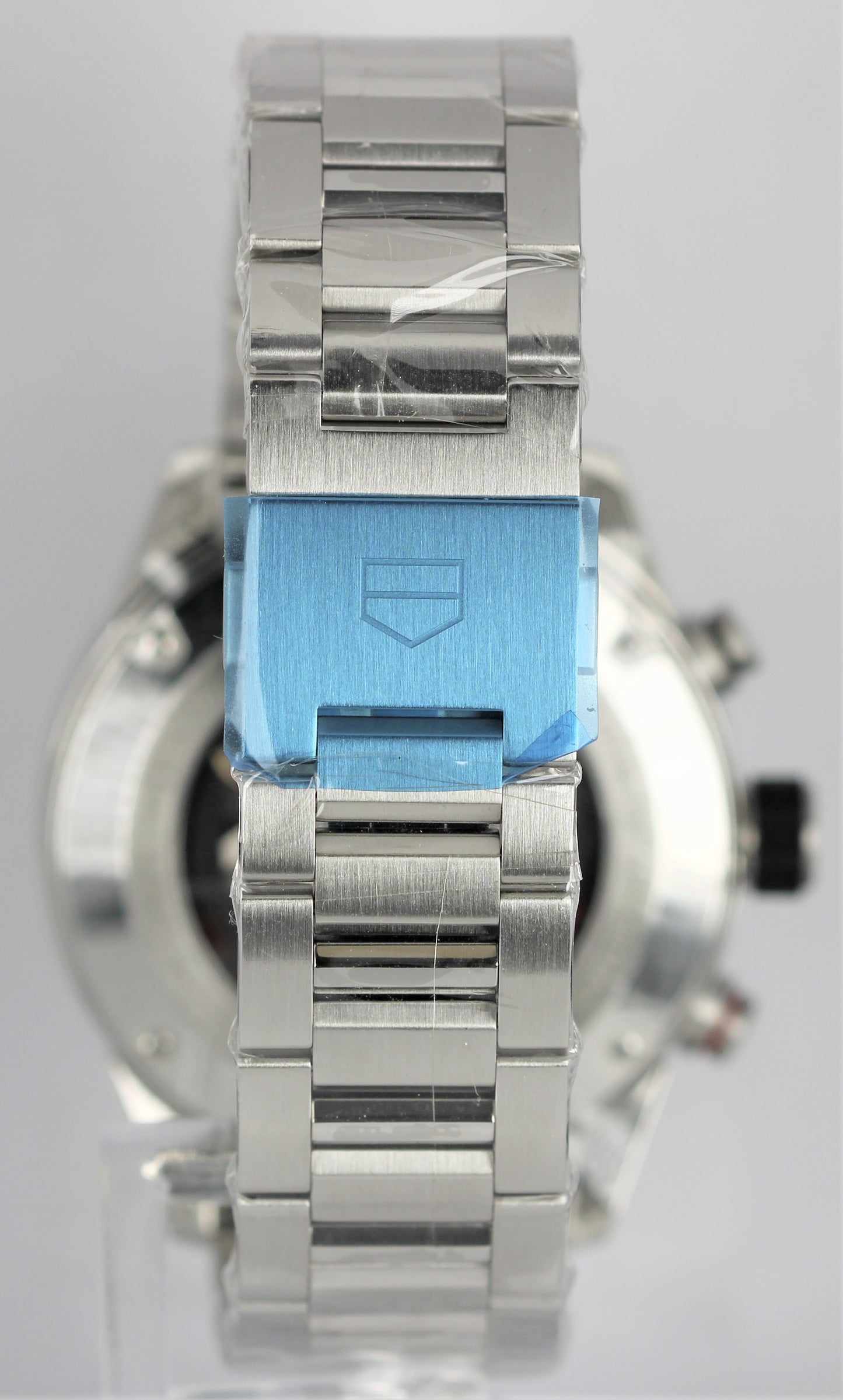 NEW 2023 Tag Heuer Carrera Steel Blue Skeleton Dial 45mm CBG2A11.BA0654 Watch
