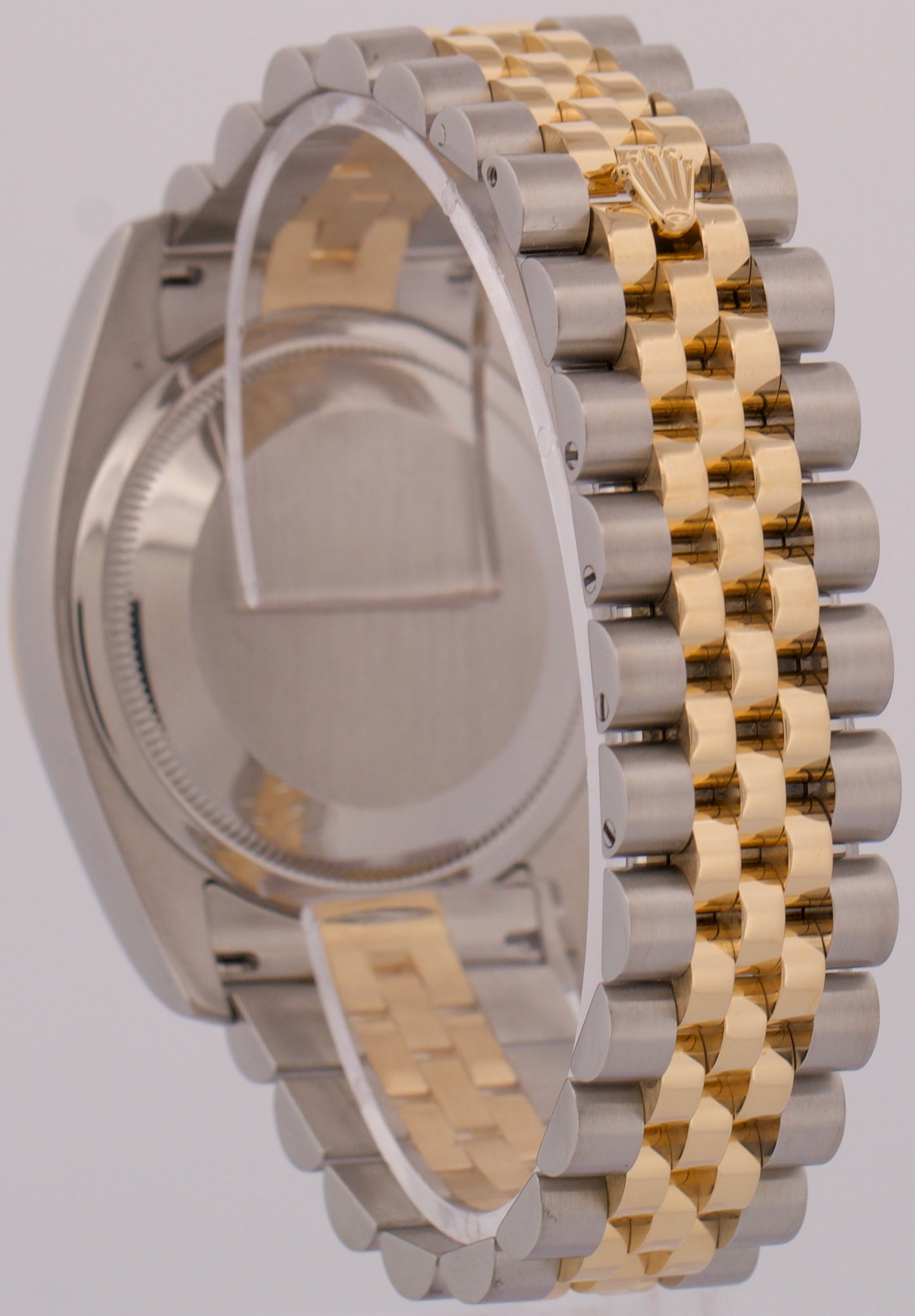 MINT PAPERS Rolex DateJust 36mm CHAMPAGNE DIAMOND 18K Gold JUBILEE 116233 BOX