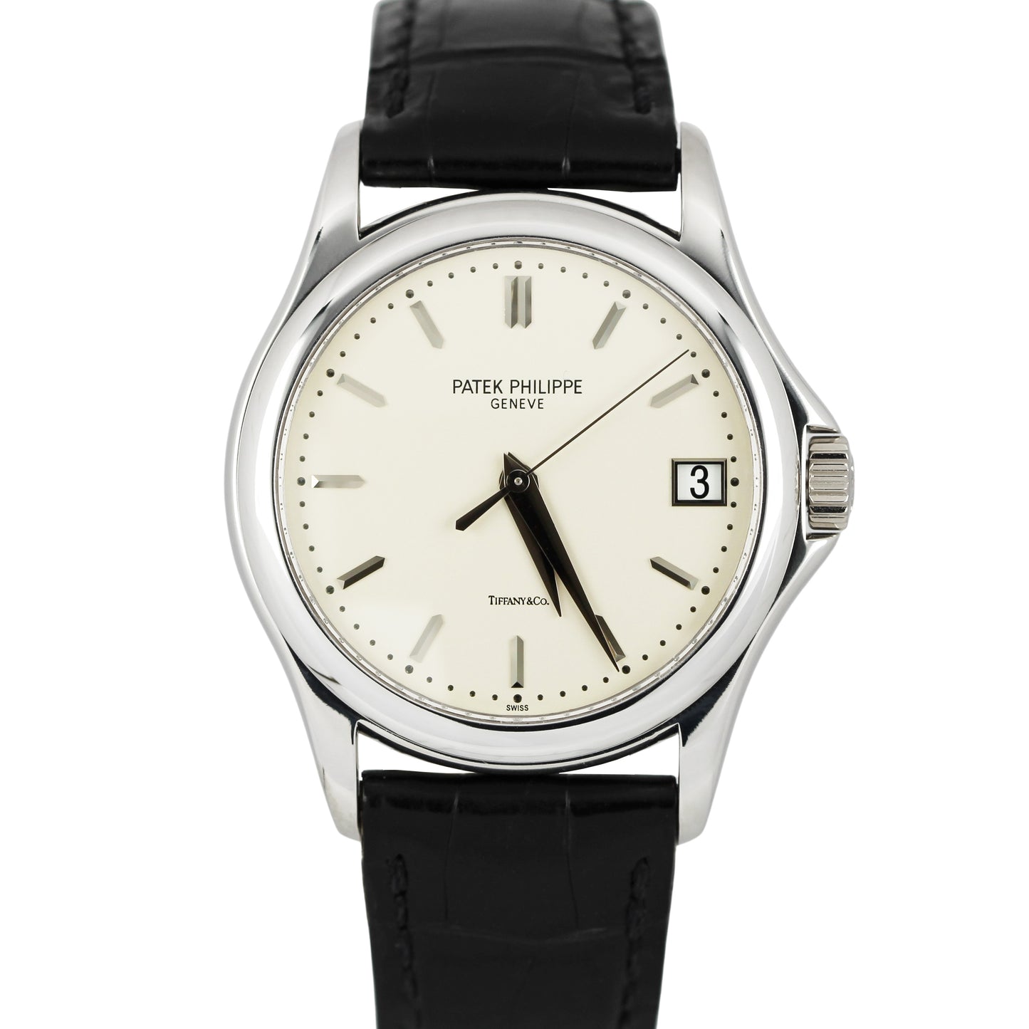 Patek Philippe Calatrava 18K White Gold TIFF & CO Ivory 37mm 5107G-001 Watch BOX