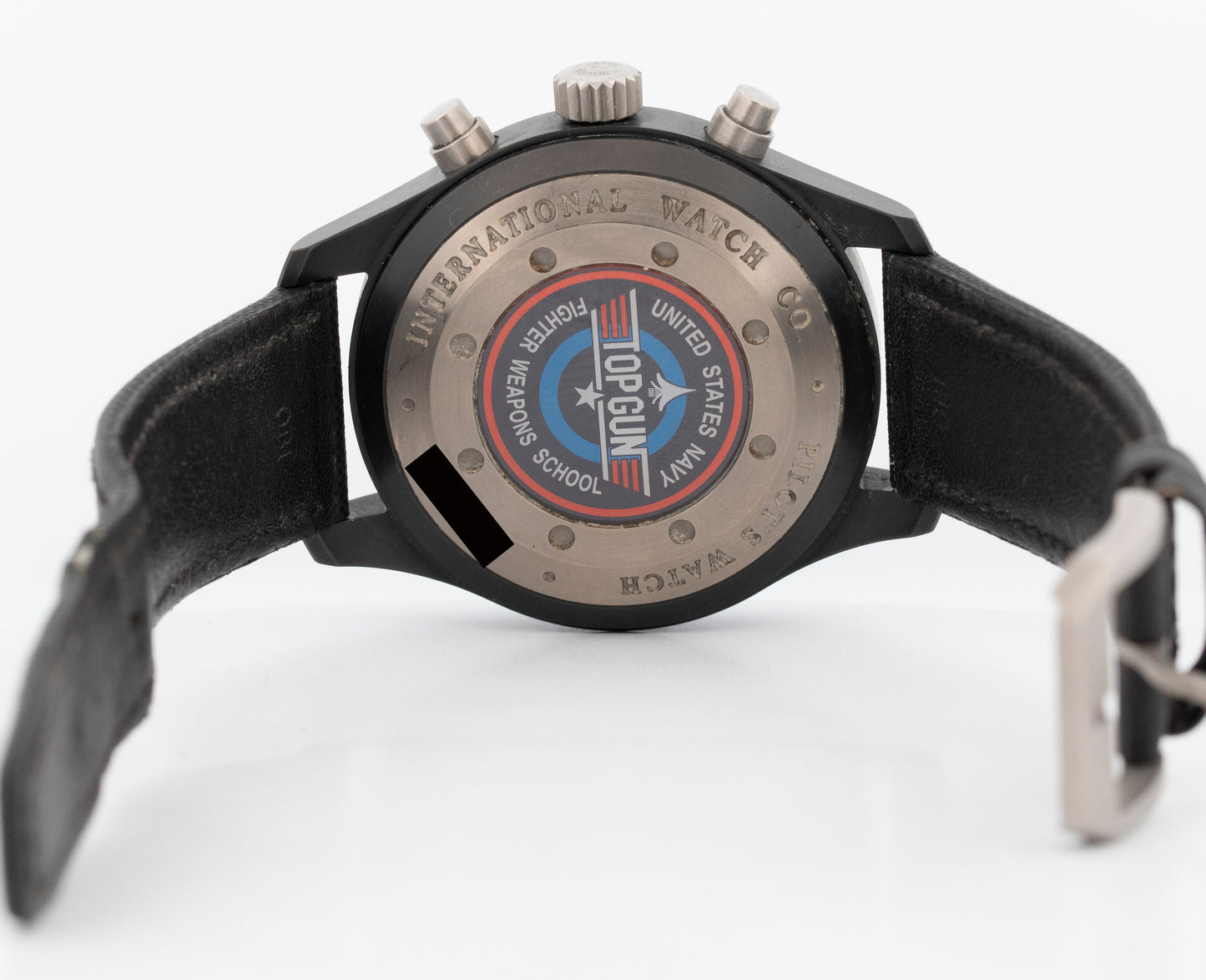 2008 PAPERS IWC Pilot's Watch Chronograph Top Gun BLACK Ceramic 44mm IW378901