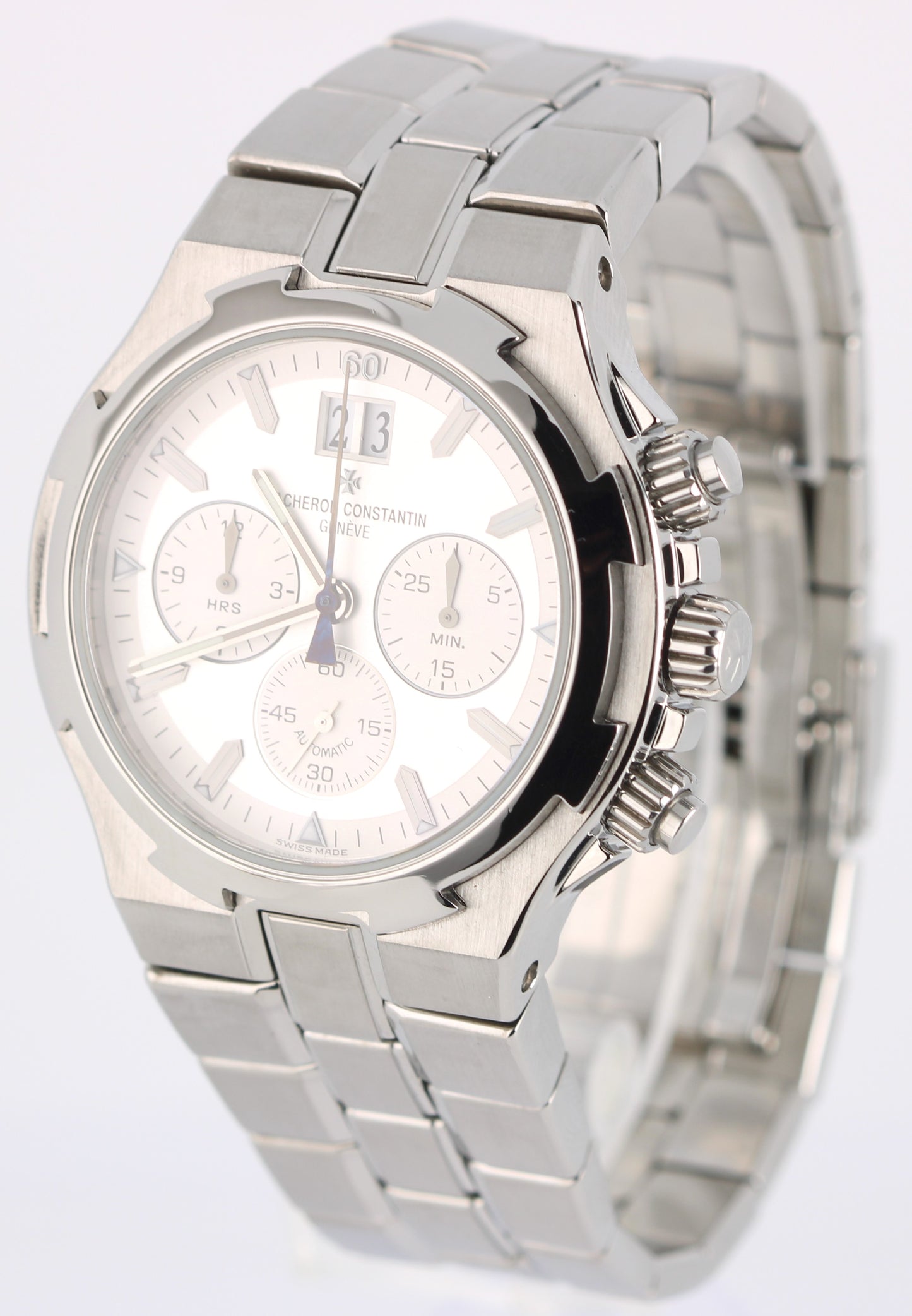 Vacheron Constantin Overseas PAPERS Chronograph Steel Silver 40mm 49140 Watch