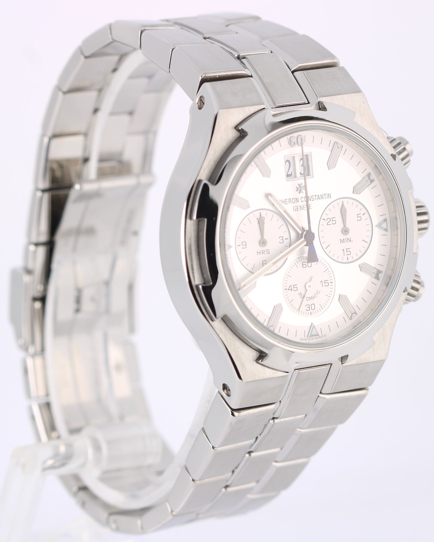 Vacheron Constantin Overseas PAPERS Chronograph Steel Silver 40mm 49140 Watch