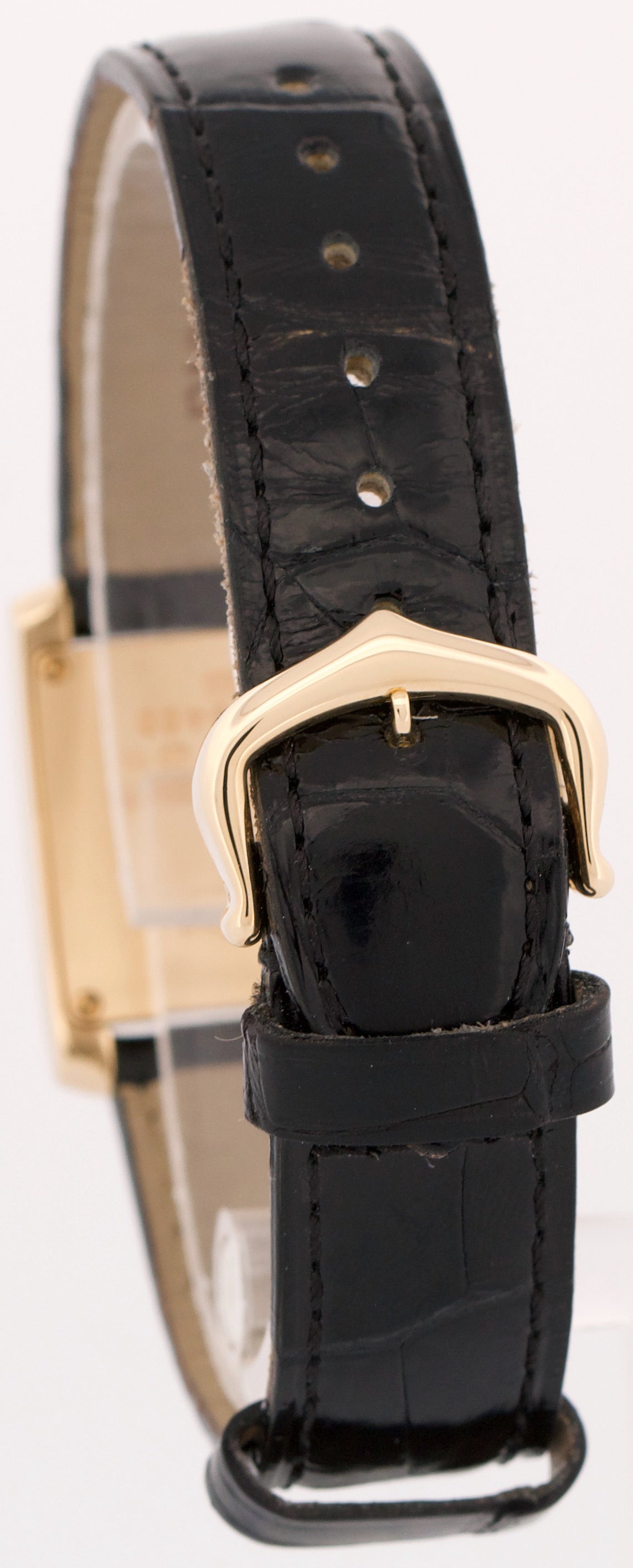 Ladies Cartier Tank Francaise 18k Gold 20mm Ivory Roman Quartz W5000256 2385