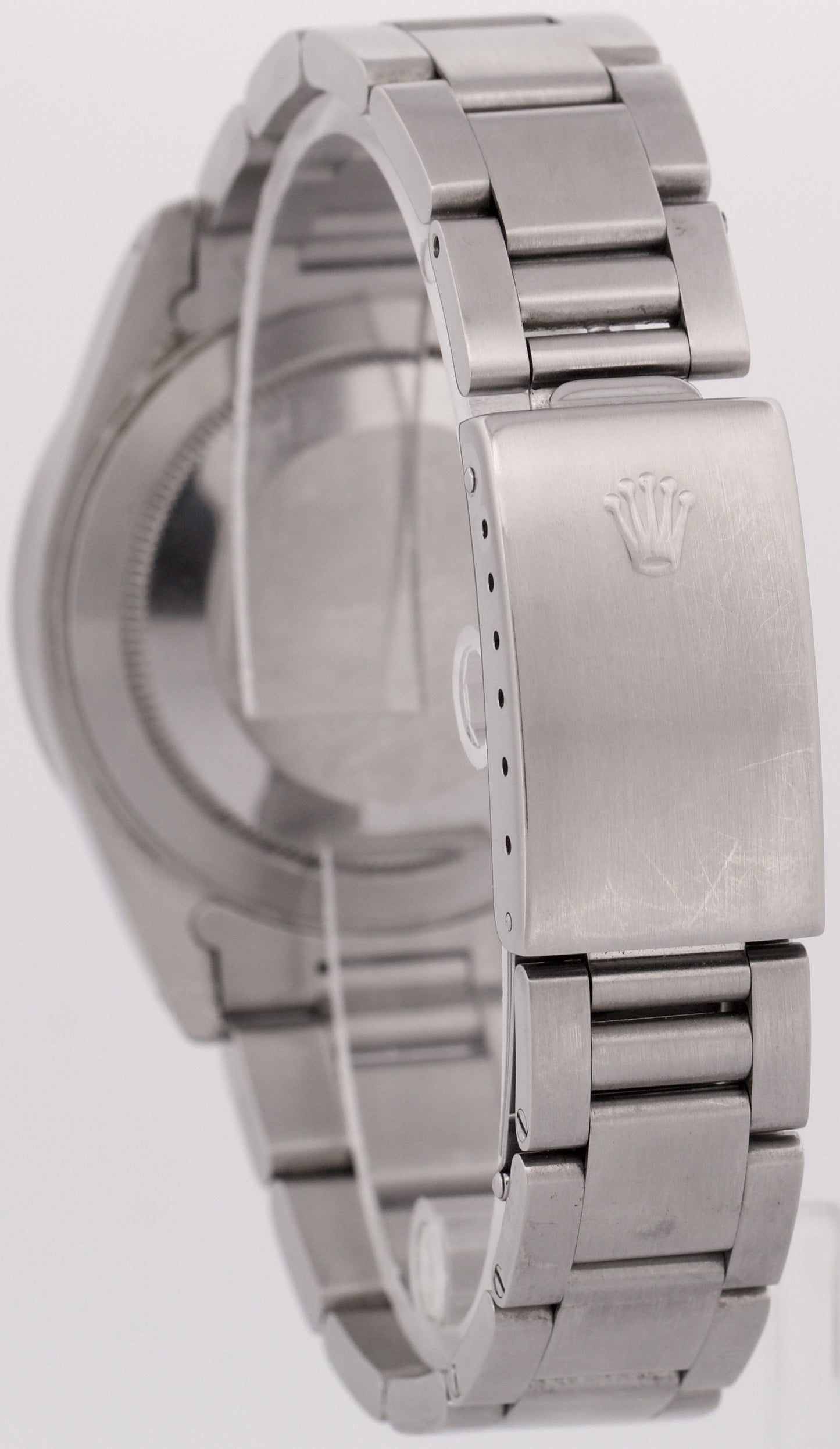 Rolex Explorer II 40mm BLACK Red Stainless Steel Oyster Date GMT Watch 16570