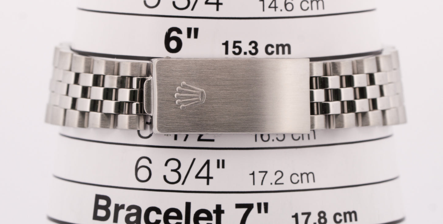 Ladies Rolex DateJust SILVER 31mm Stainless Steel JUBILEE Automatic Watch 68240