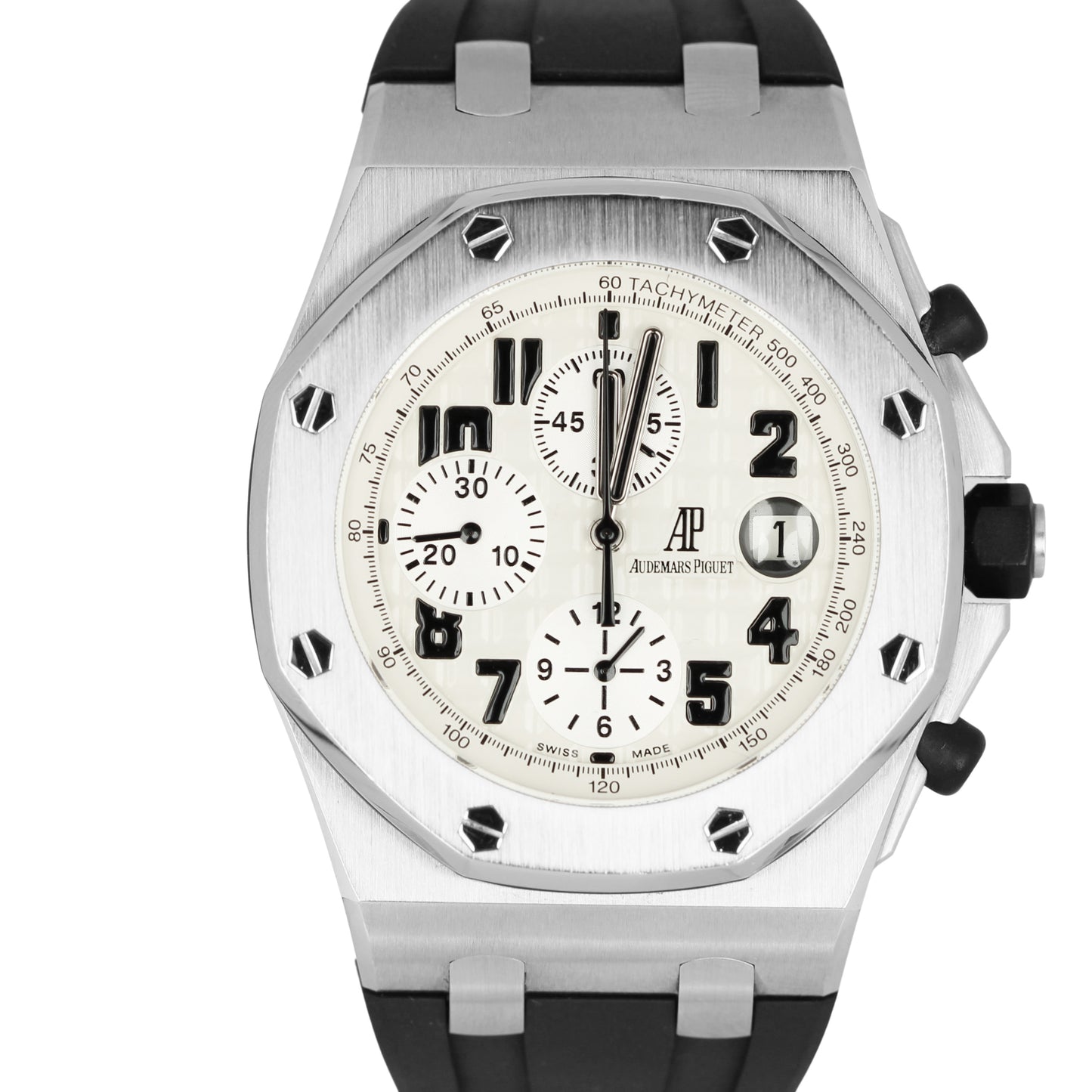 Audemars Piguet Royal Oak Offshore Safari Stainless White 42mm 26170ST Watch