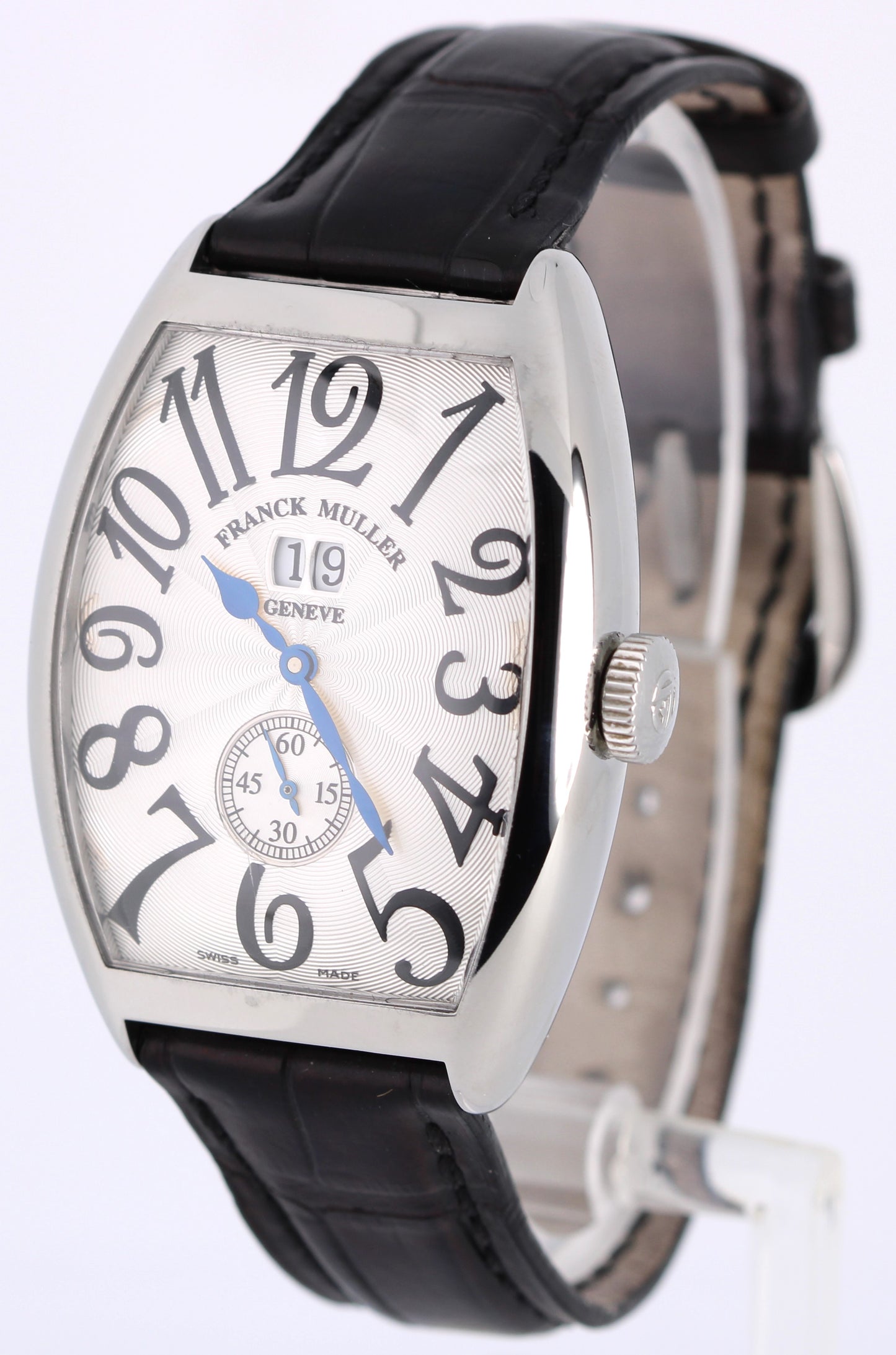 Franck Muller Master of Complications Curvex Steel Silver 34mm 6850 S6 GG Watch