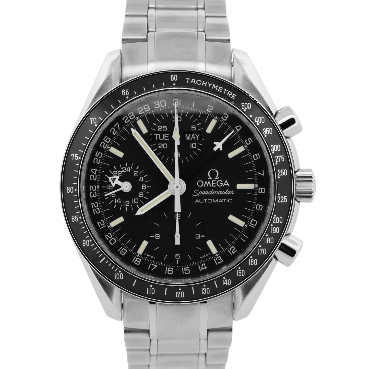 MINT Omega Speedmaster Reduced 39mm 3520.50 Chronograph Steel Watch 3520.50.00