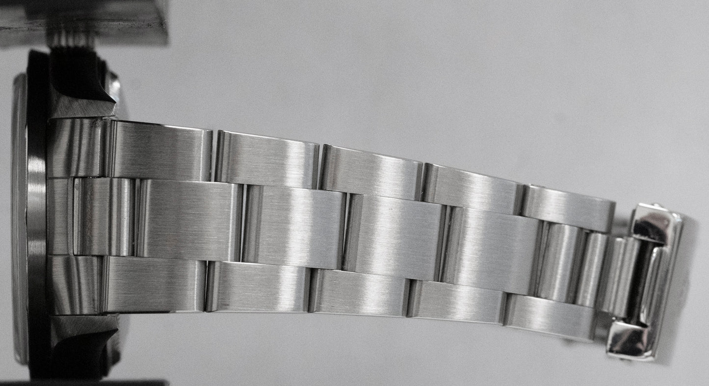 Rolex Oyster Perpetual Air-King Black Stainless Steel NO-HOLES 34mm Watch 14010M