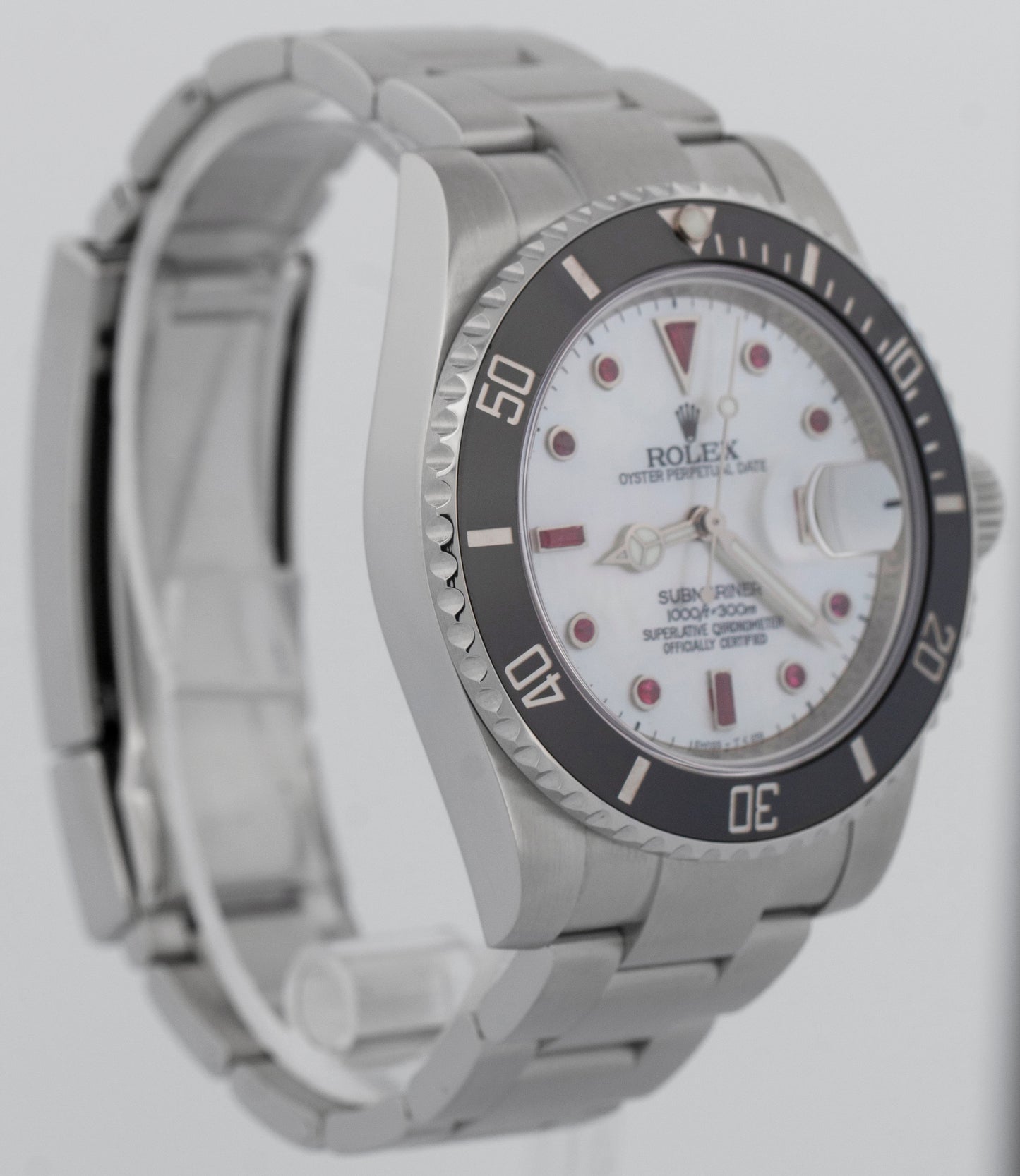 PAPERS Rolex Submariner Date MOP RUBY Ceramic Stainless 40mm 116610 LN BOX