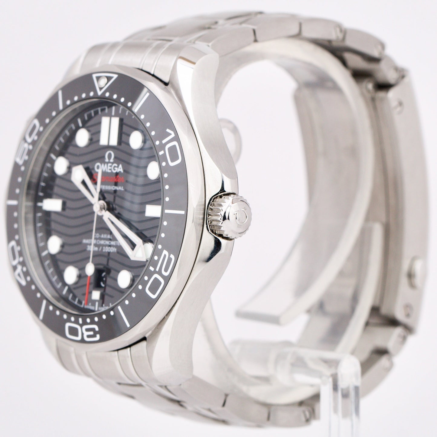2022 PAPERS Omega Seamaster Diver 42mm BLACK Wave Steel 210.30.42.20.01.001 BOX