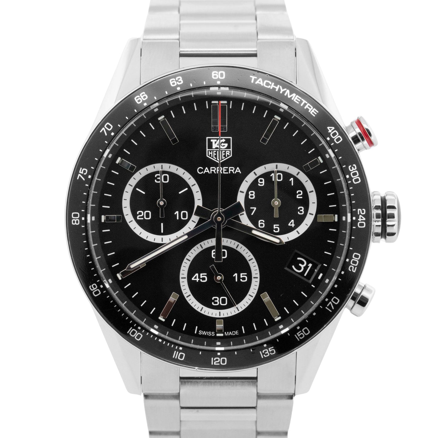 Tag Heuer Carrera Chronograph Black 43mm PANAMERICANA Steel CV1A10.BA0799 BOX