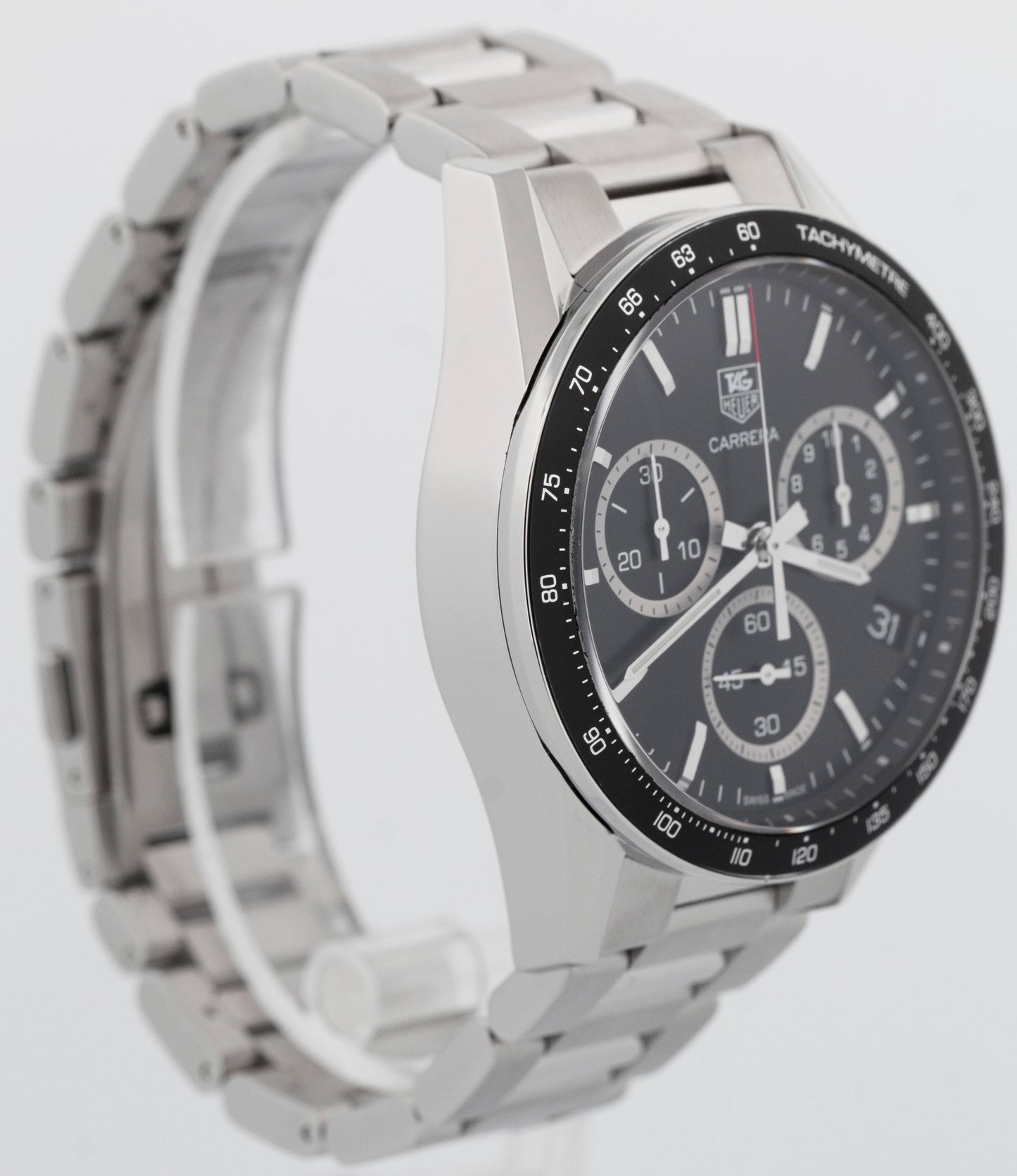 Tag Heuer Carrera Chronograph Black 43mm PANAMERICANA Steel CV1A10.BA0799 BOX