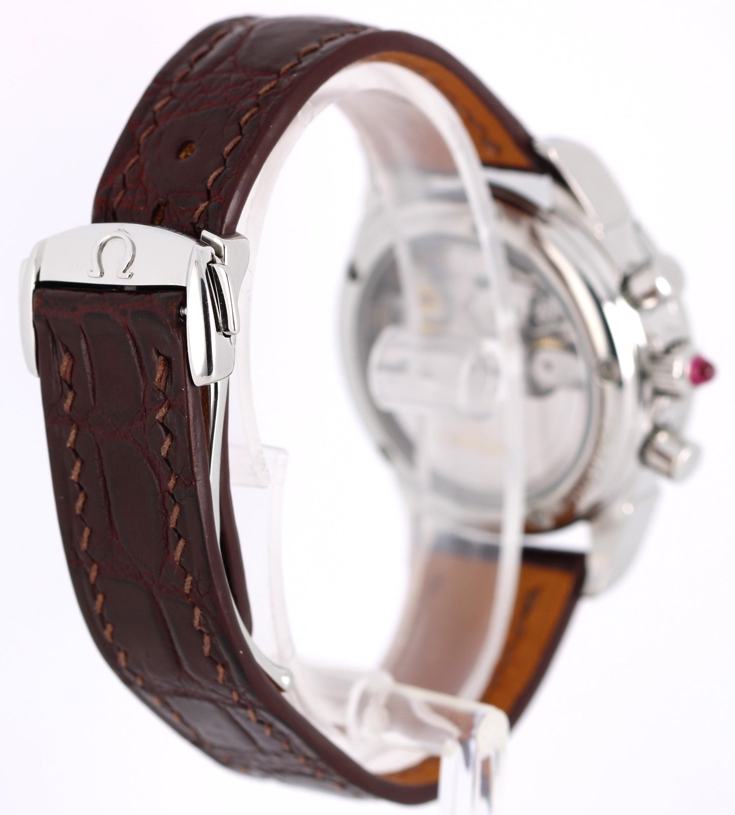 Omega De Ville Chronograph Steel DIAMOND Mother of Pearl 35mm 4874.75.36 Watch