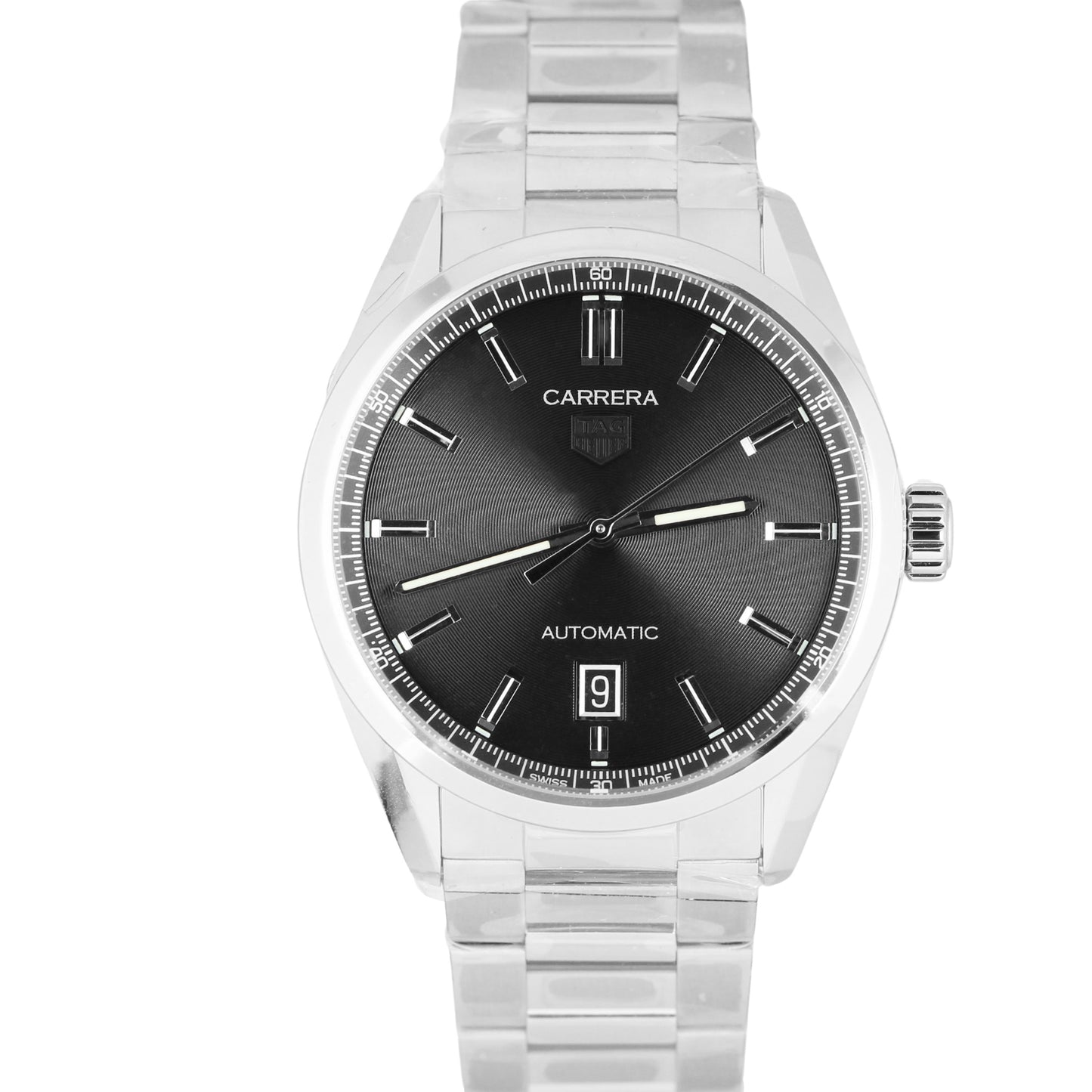 NEW 2023 PAPERS Tag Heuer Carrera Date Steel Black 39mm WBN2110.BA0639 Watch